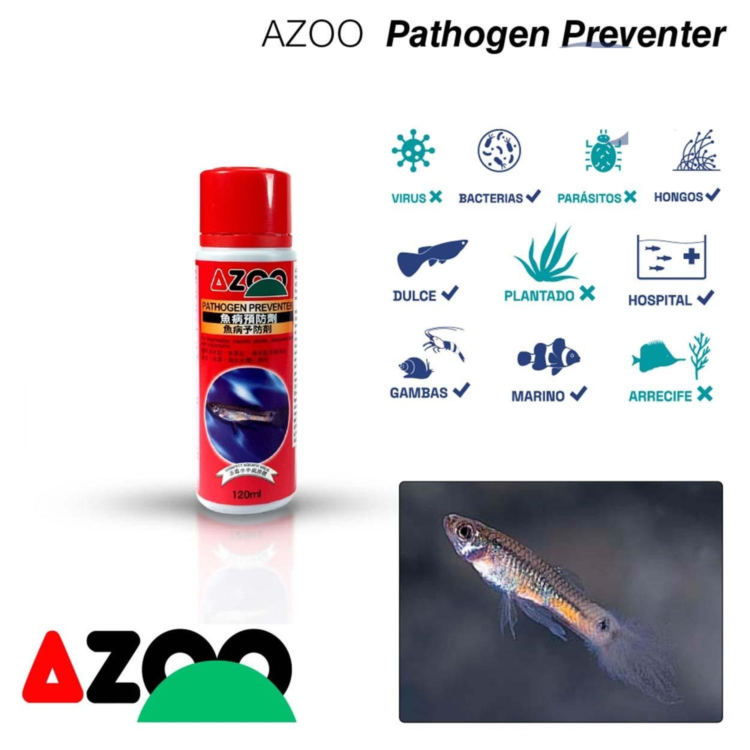 Azoo Pathogen Preventer Saprolegnia para acuario 120 ml | G.Valkyria - imagen 2