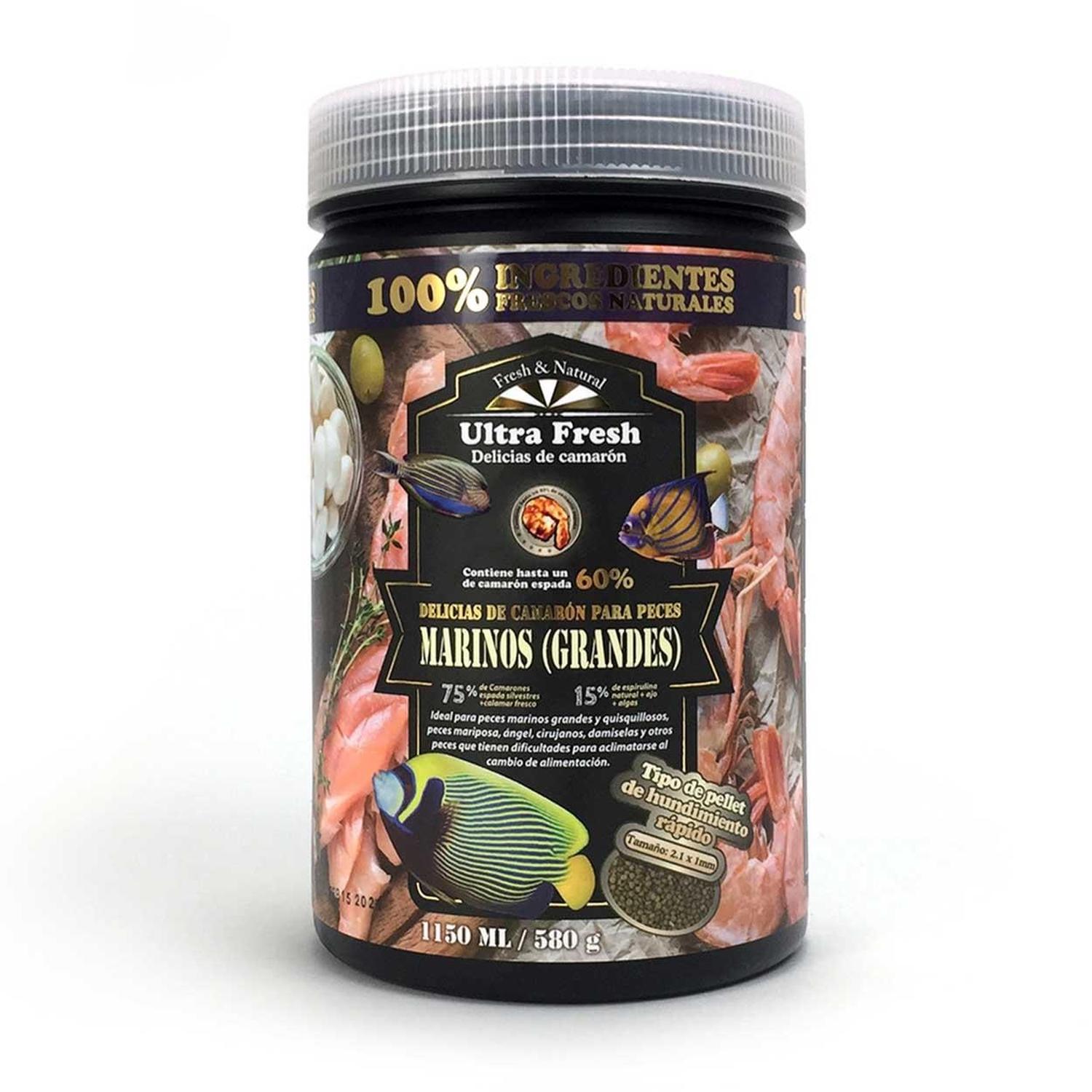 Azoo UltraFresh Alimento Delicias camarón peces marinos grandes 580g | G.Valkyria - imagen 1