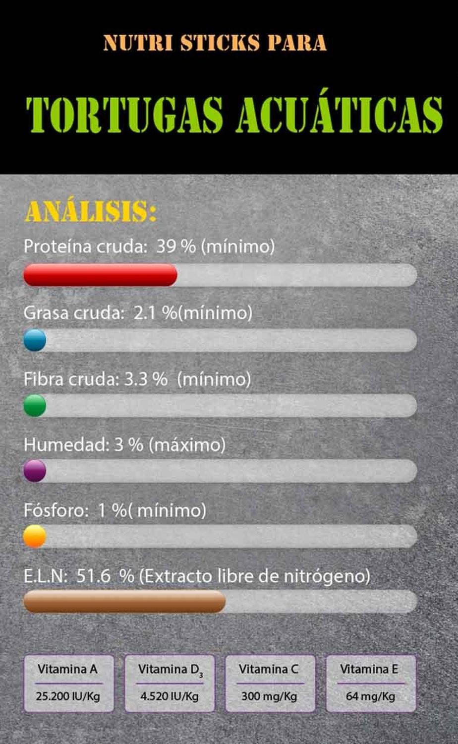 Azoo UltraFresh Alimento Nutri sticks para tortugas acuáticas 380g | G.Valkyria - imagen 6