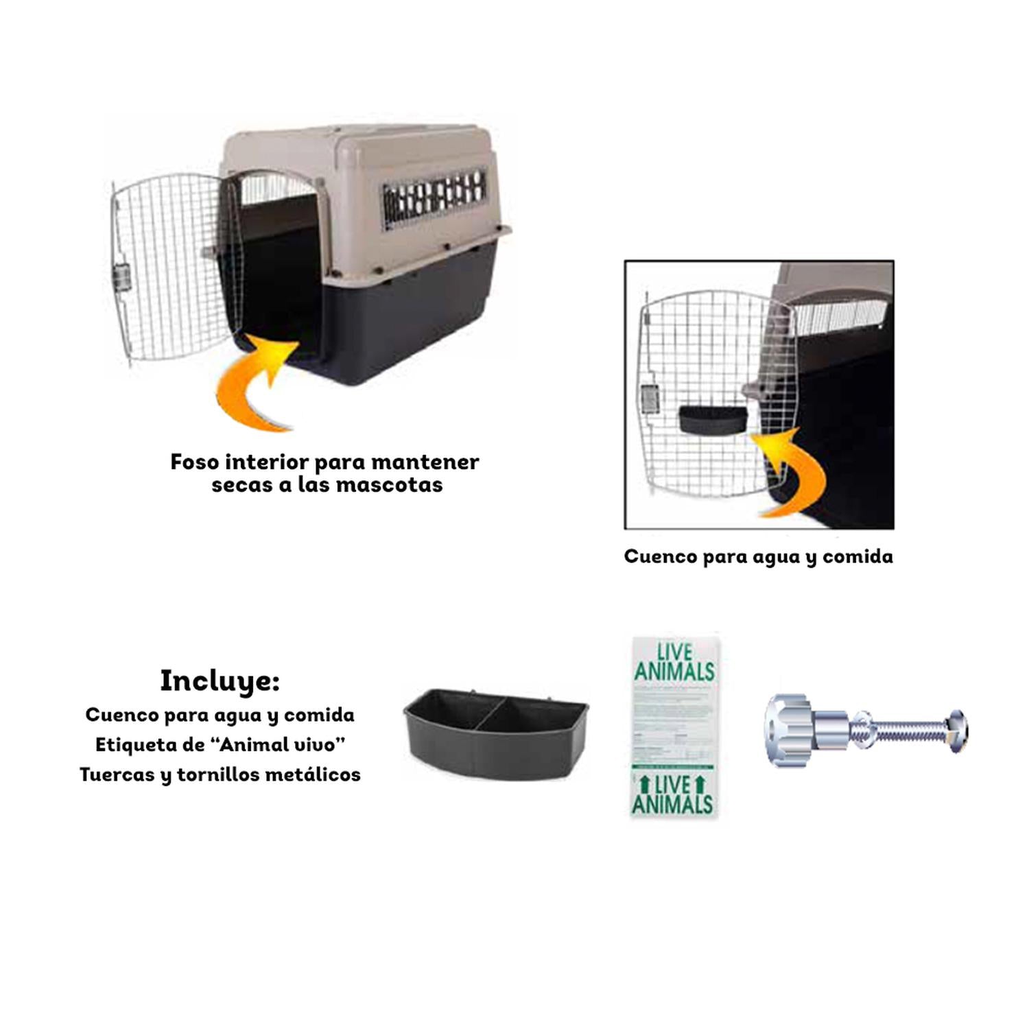 Transportadora perro Vari Kennel Gigante 120x80x87