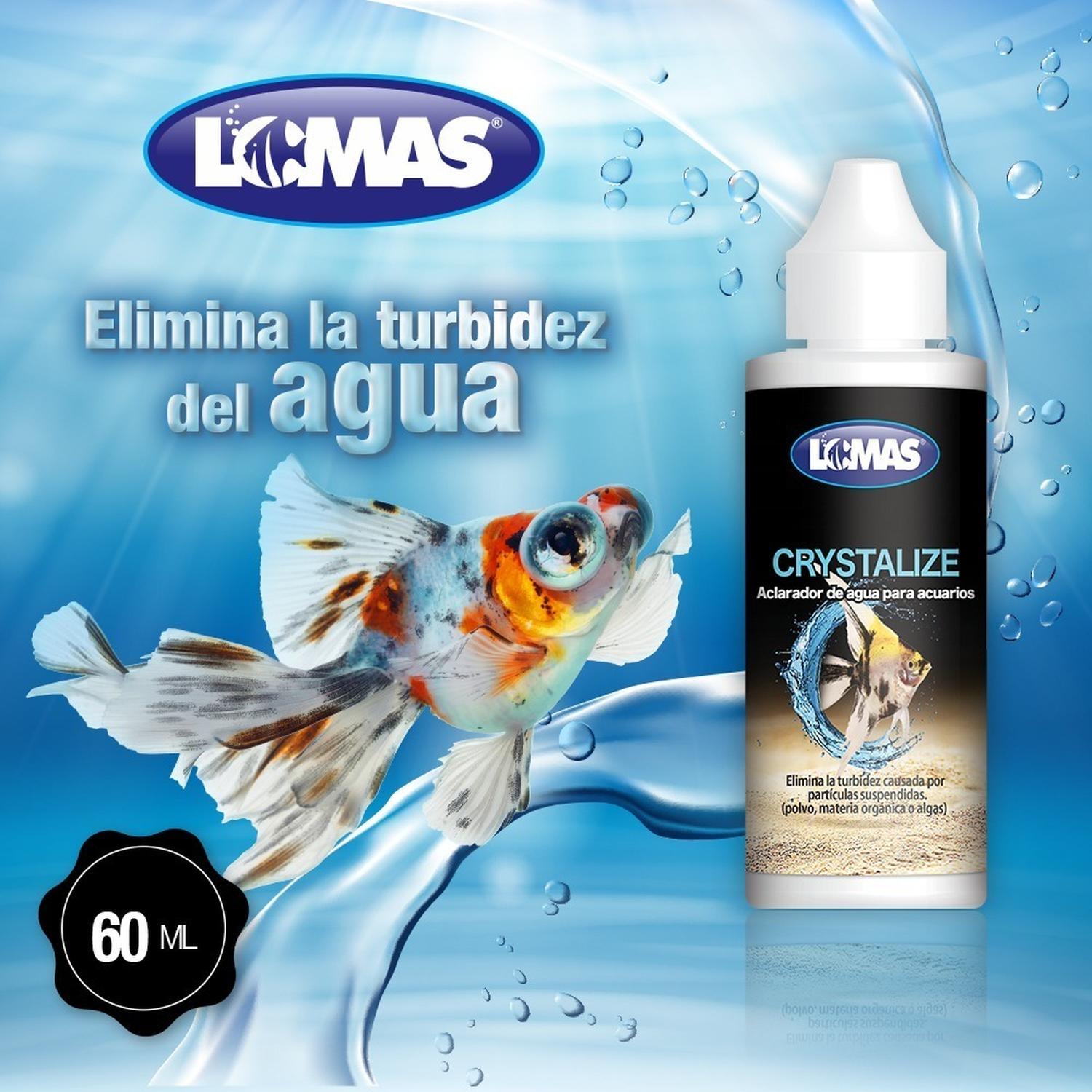 Crystalize Aclarador De Agua y turbidez Peceras Lomas 60 Ml