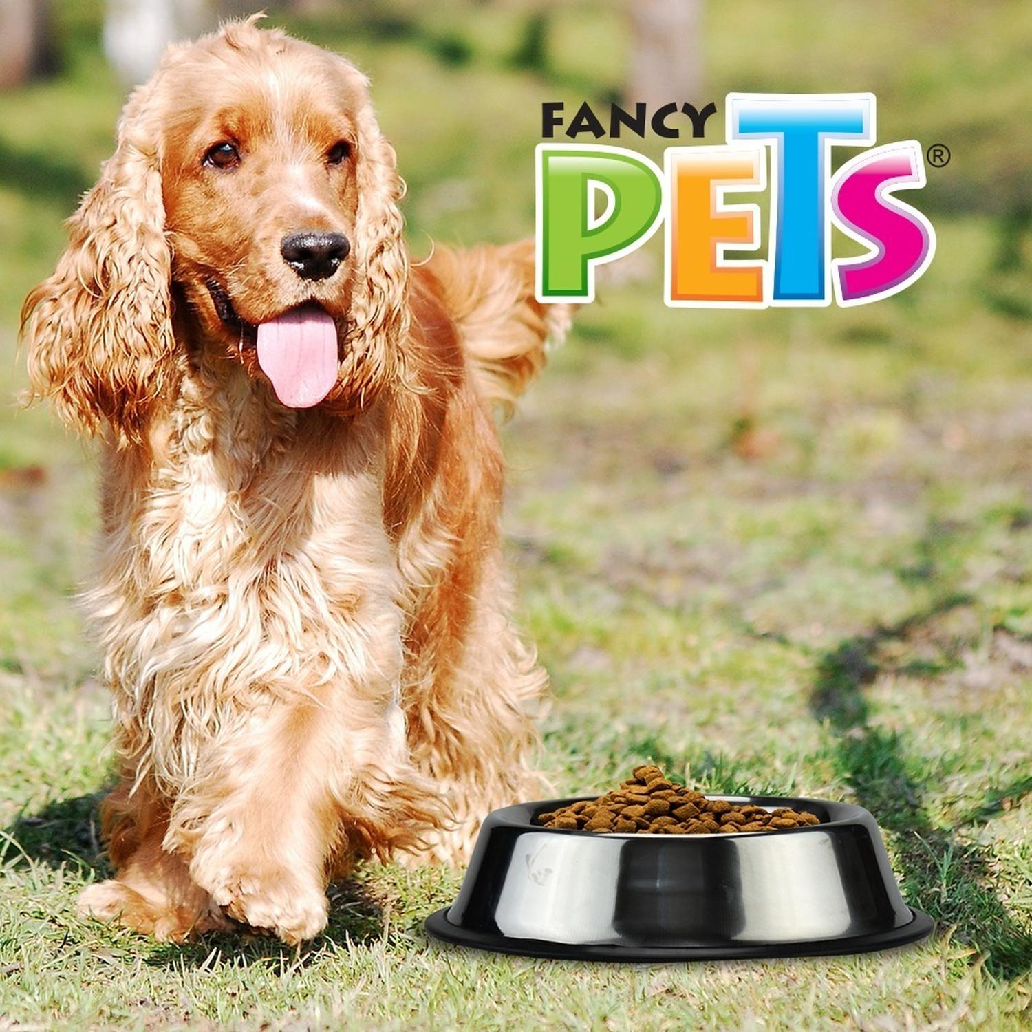 Fancy Pets Steel Dish 710 Ml/ 24 Oz For Dogs
