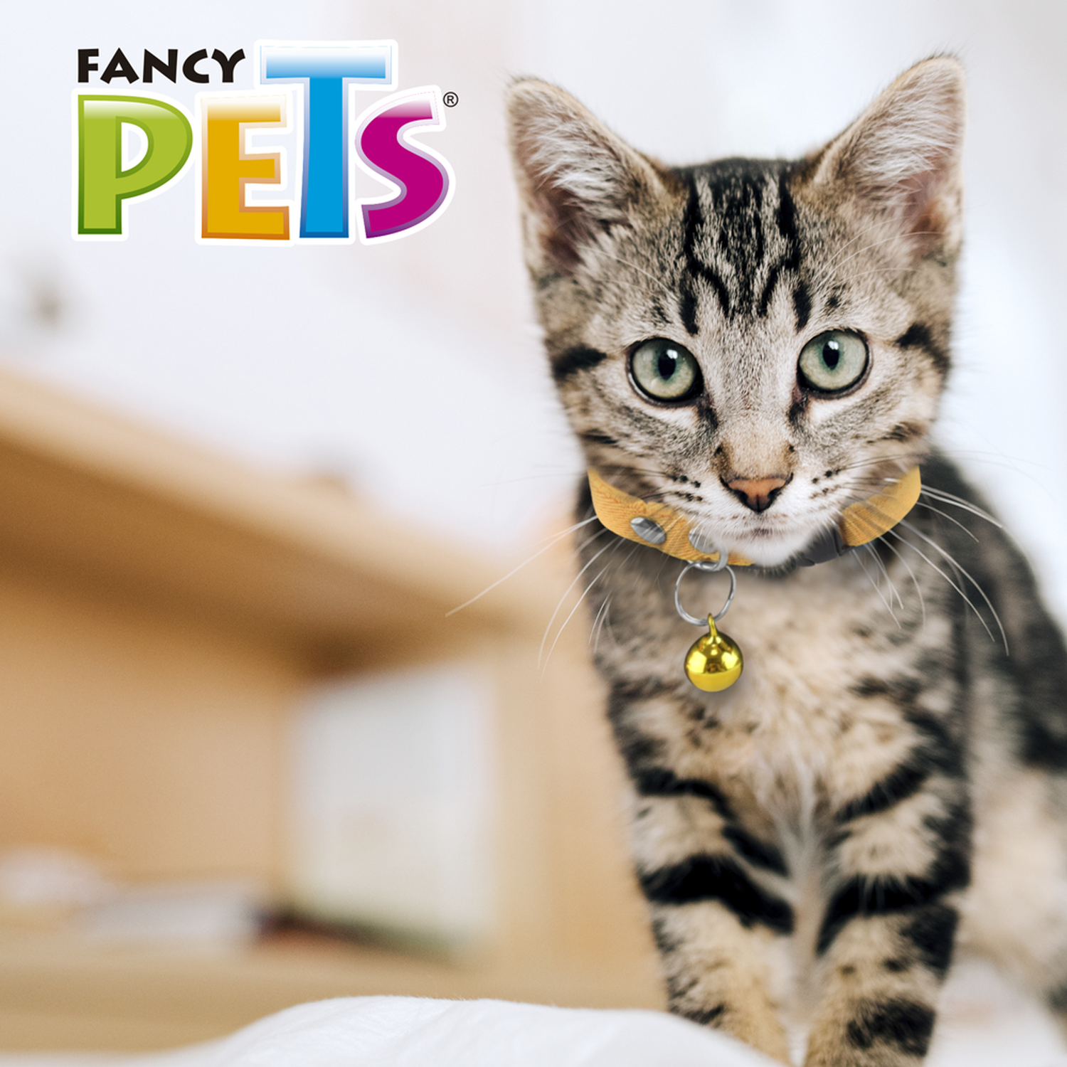 Cat collar with expandable elastic bell 25 cm