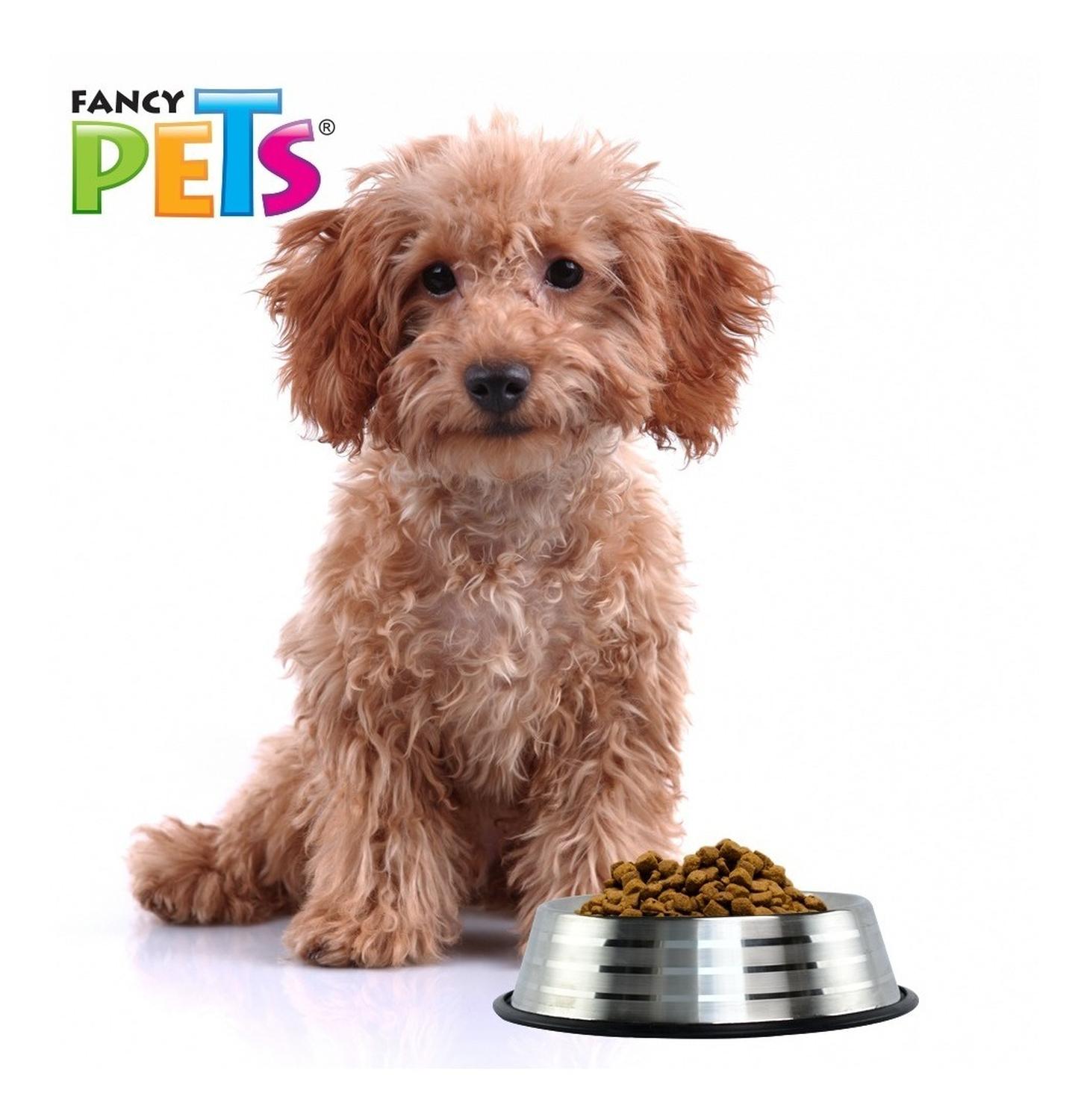 Ribbed Steel Dog Dish 236 ml
