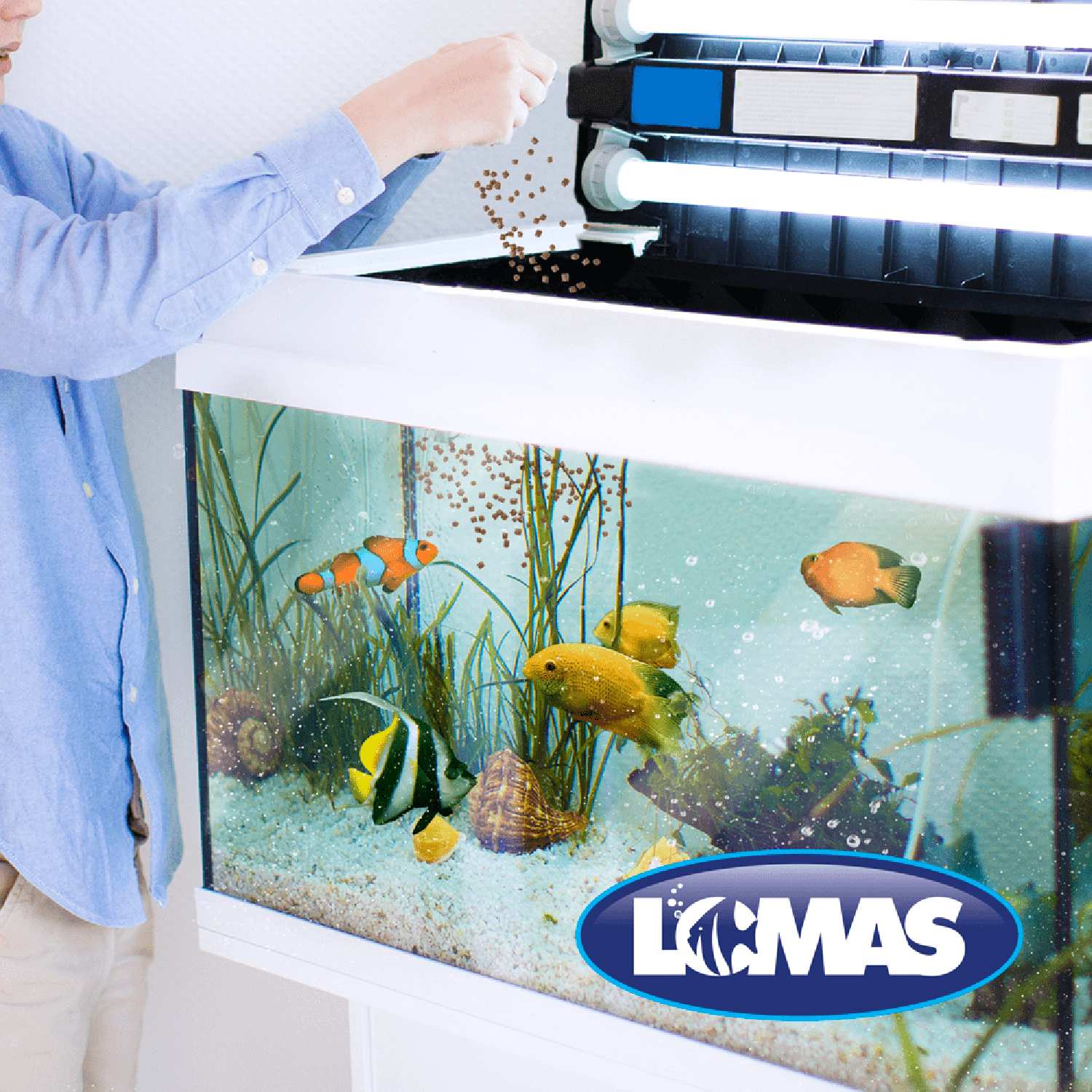 Lomas Alimento para Peces Marinos fortificado Con Ajo 240 G