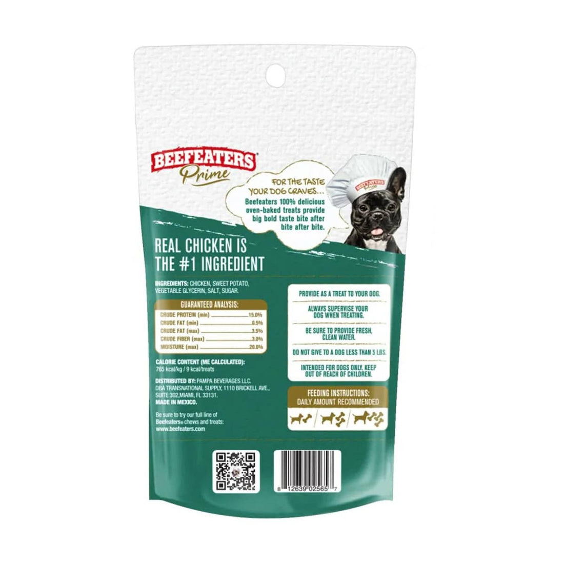 Beefeaters Prime premio natural perro Camote con Pollo 57g | G.Valkyria - imagen 1