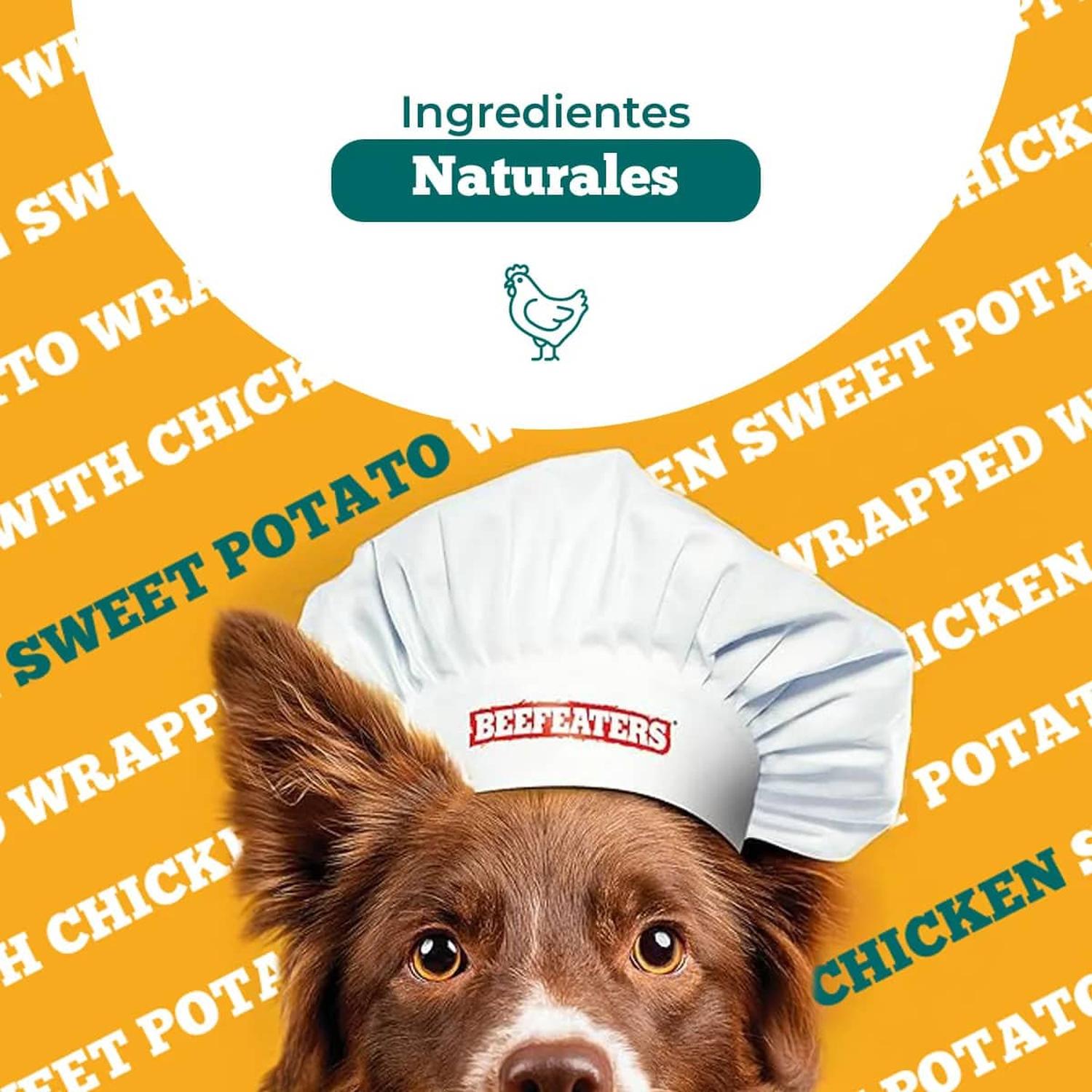 Beefeaters Prime premio natural perro Camote con Pollo 57g | G.Valkyria - imagen 4