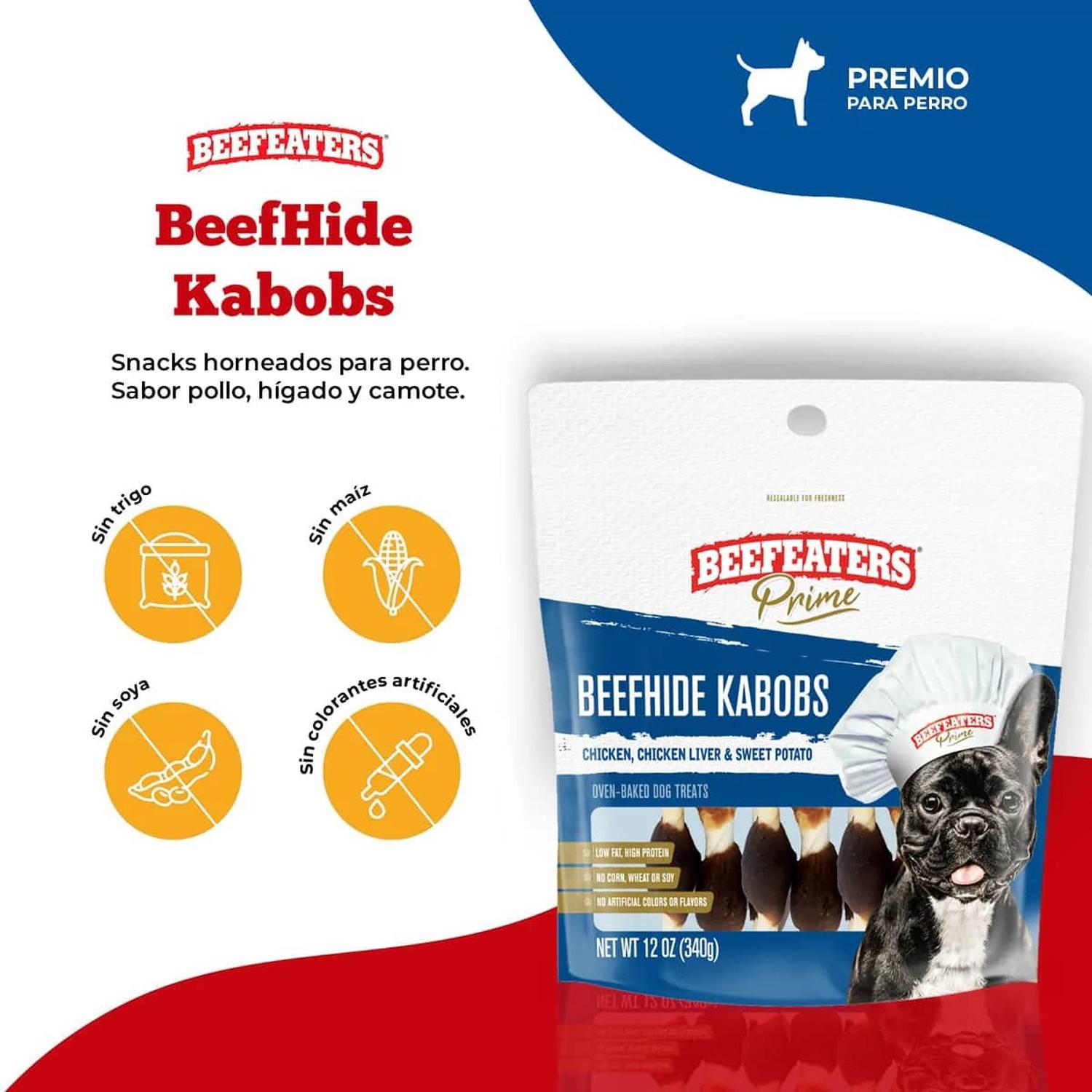Beefeaters Prime premio natural perro Kabobs Res y Pollo 45g | G.Valkyria - imagen 5
