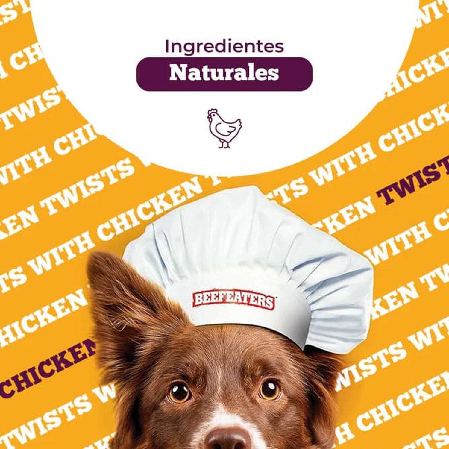 Beefeaters Prime premio natural perro Twist Res y Pollo 40g | G.Valkyria - imagen 4