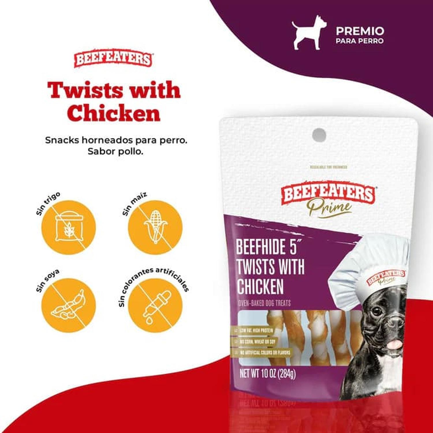Beefeaters Prime premio natural perro Twist Res y Pollo 40g | G.Valkyria - imagen 5