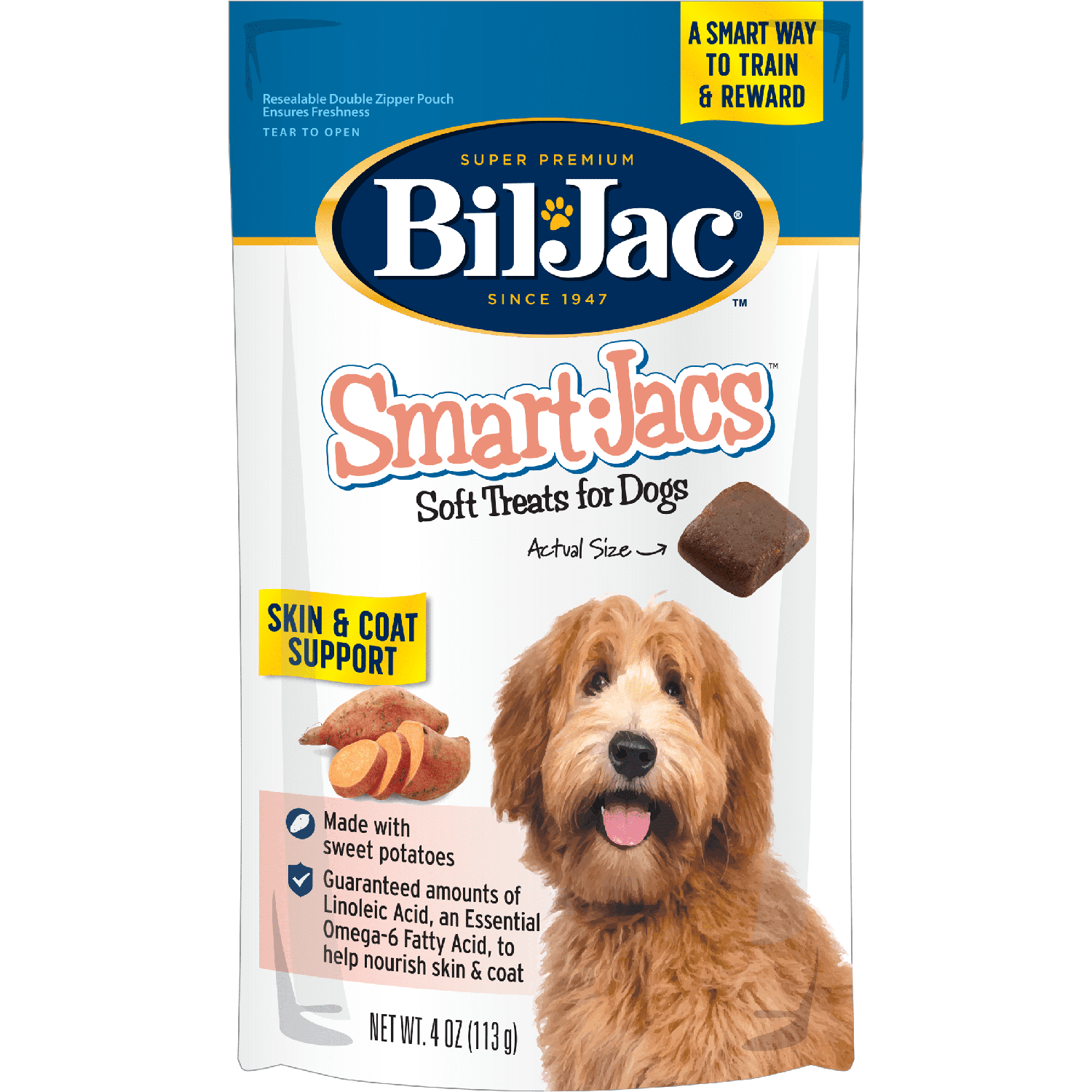 Bil-Jac premios para perros suaves Smart-Jacs skin & coat 113 grs | G.Valkyria - imagen 1
