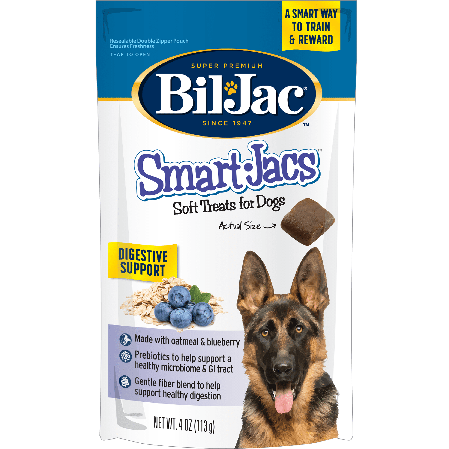 Bil-Jac premios perros suaves Smart-Jacs digestive support 113 grs | G.Valkyria - imagen 1