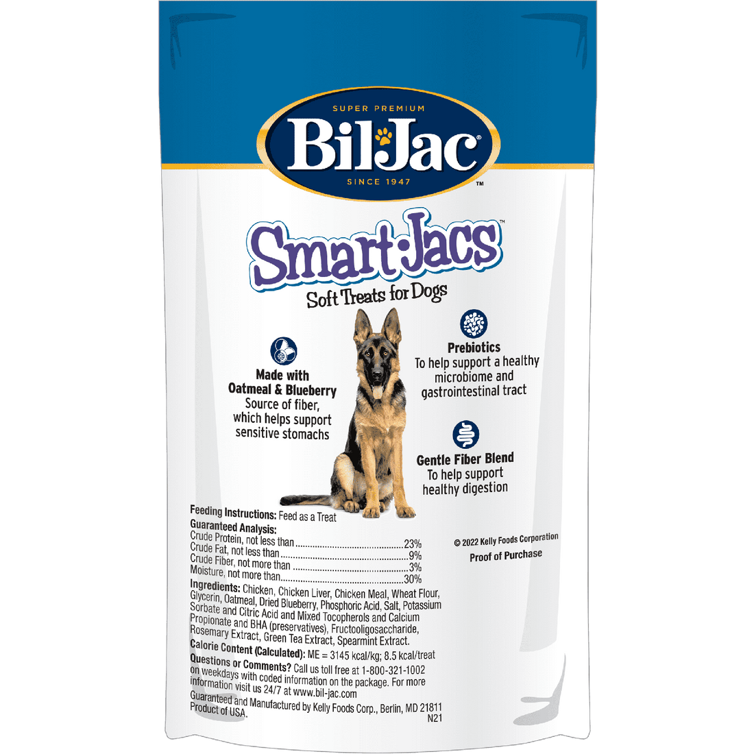 Bil-Jac premios perros suaves Smart-Jacs digestive support 113 grs | G.Valkyria - imagen 1