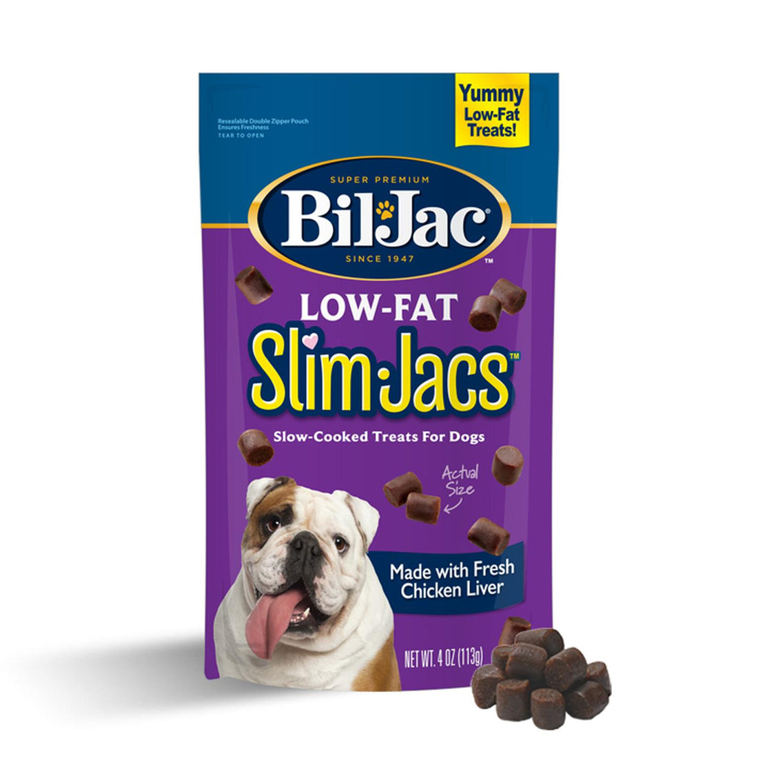 Bil-Jac Slim Jacs premios bajo en grasa perro entrenamiento 113g | G.Valkyria