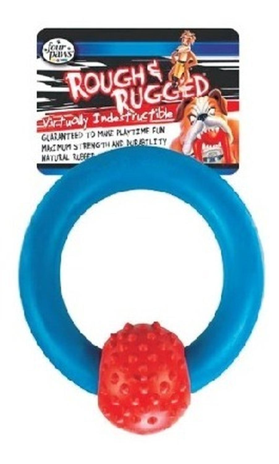 Juguete Perro Aro Con Pelota 4 1/2 Rough And Rugged Four Pa