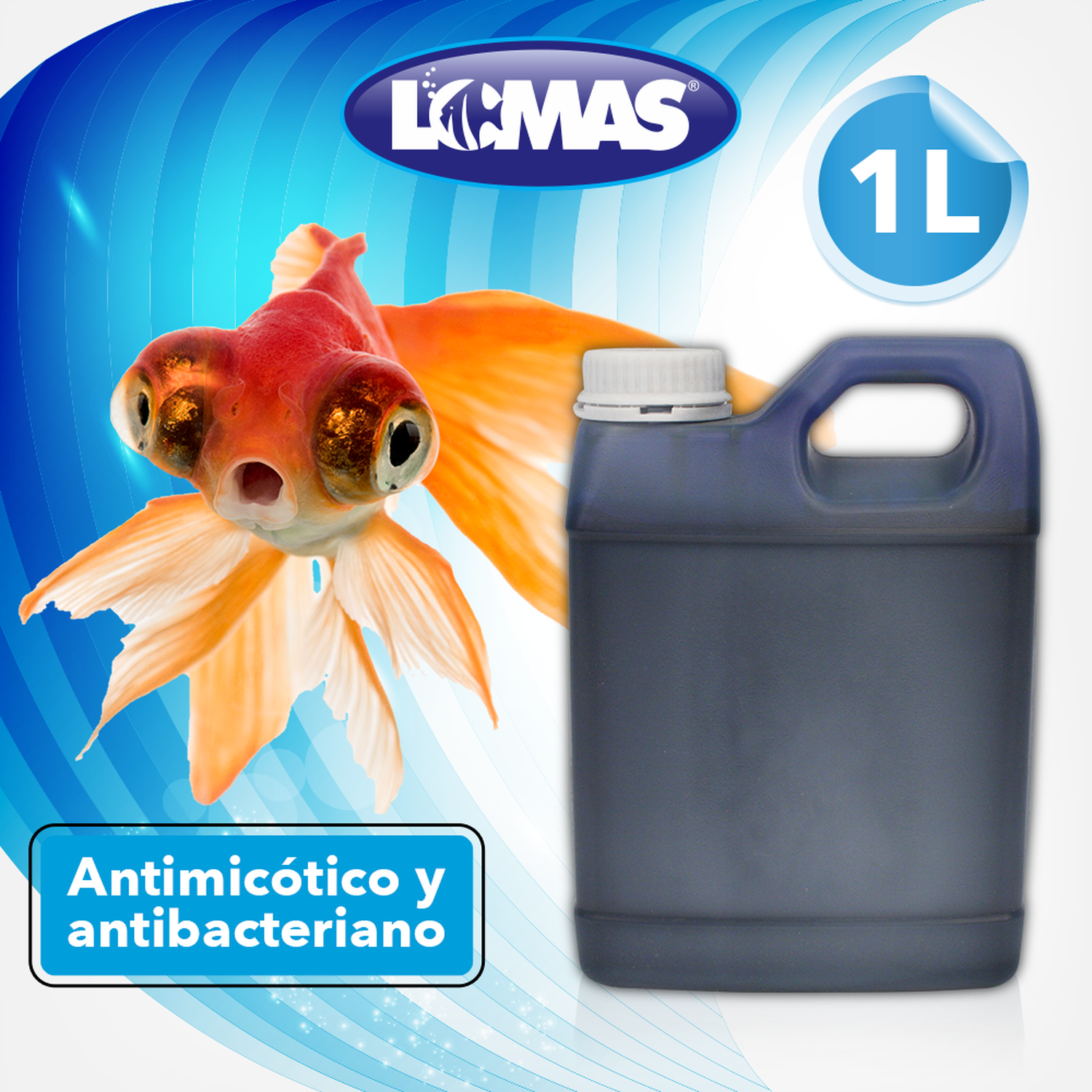 Lomas acondicionador de agua Azul de metileno garrafita 1Lt