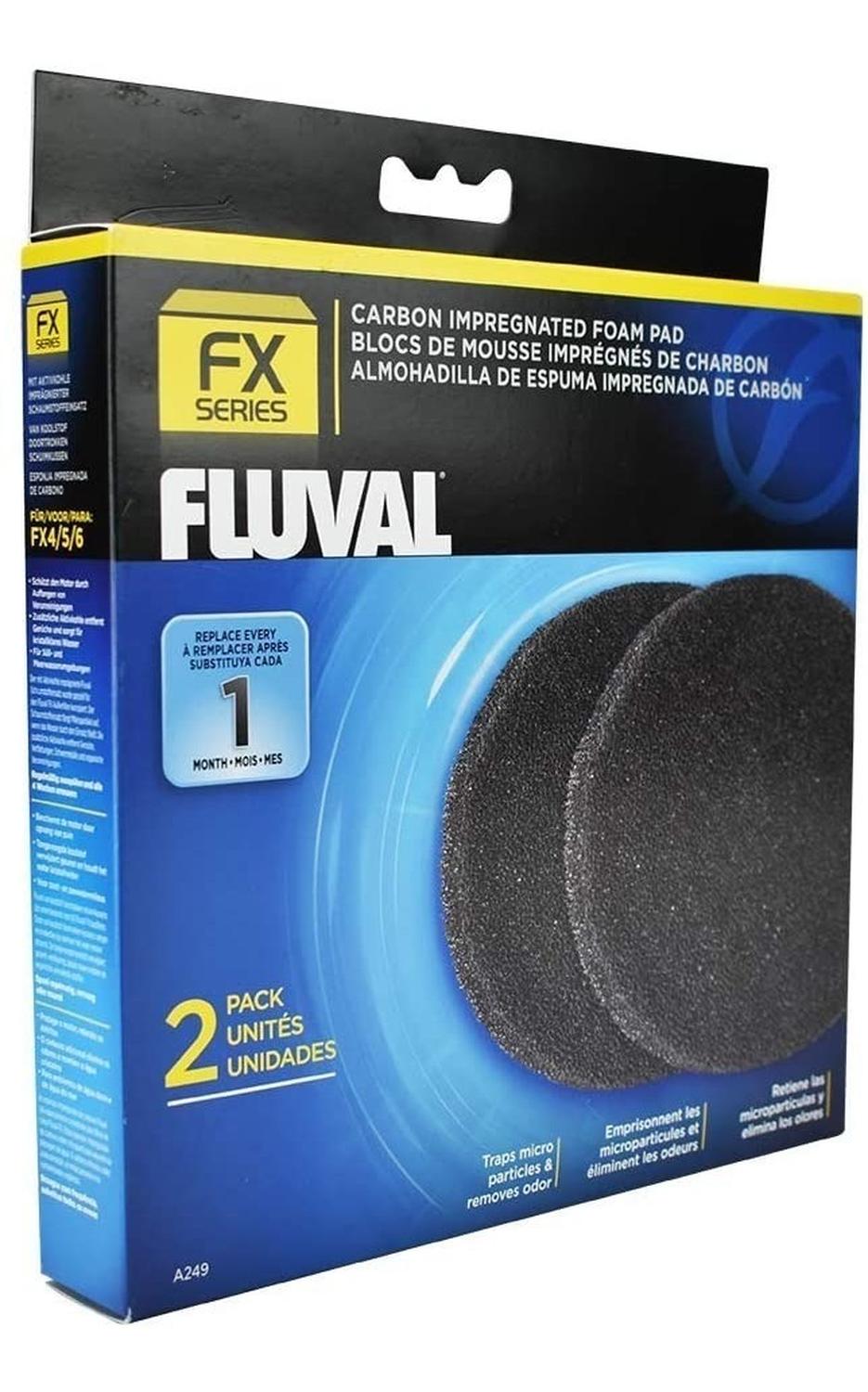 Repuesto Esponjas Carbón Impregnado FLUVAL FX4 FX5 FX6 2 Pza