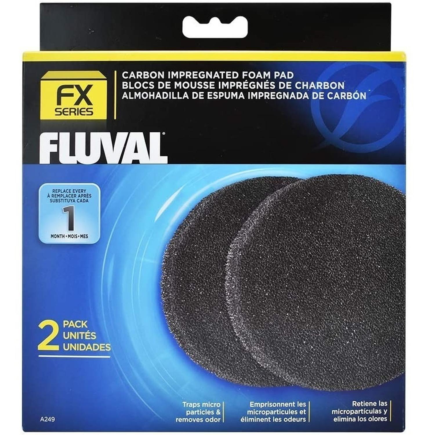 Repuesto Esponjas Carbón Impregnado FLUVAL FX4 FX5 FX6 2 Pza