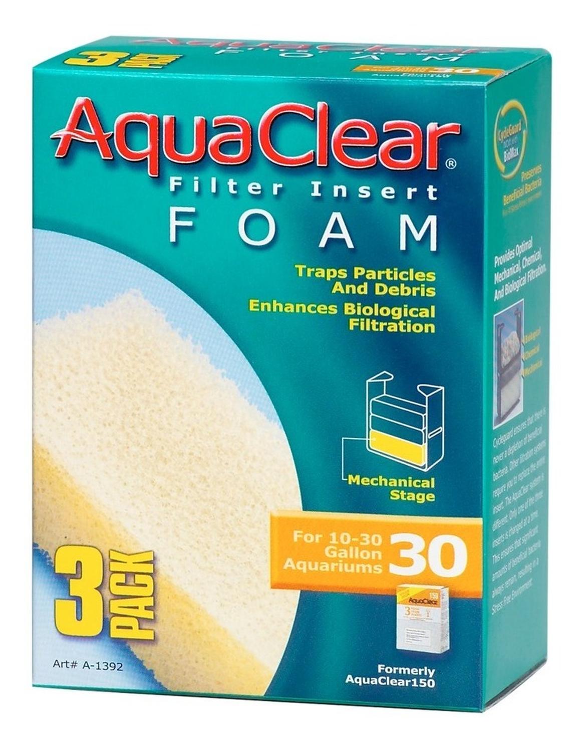 Repuesto Esponjas cascada Aquaclear 30/150 - Paquete De 3 Pz