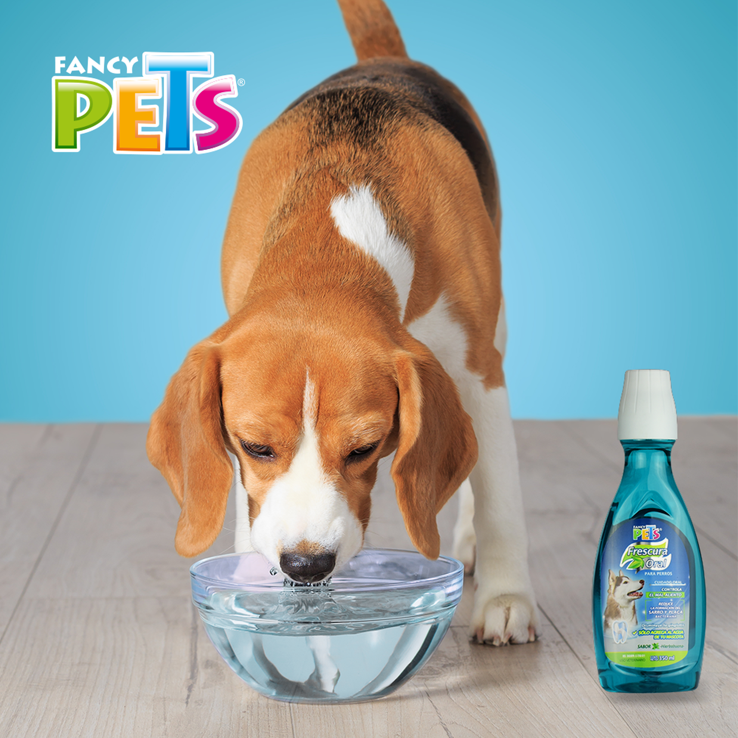 Fancy Pets enjuage bucal para perros uso diario agua 350 ml