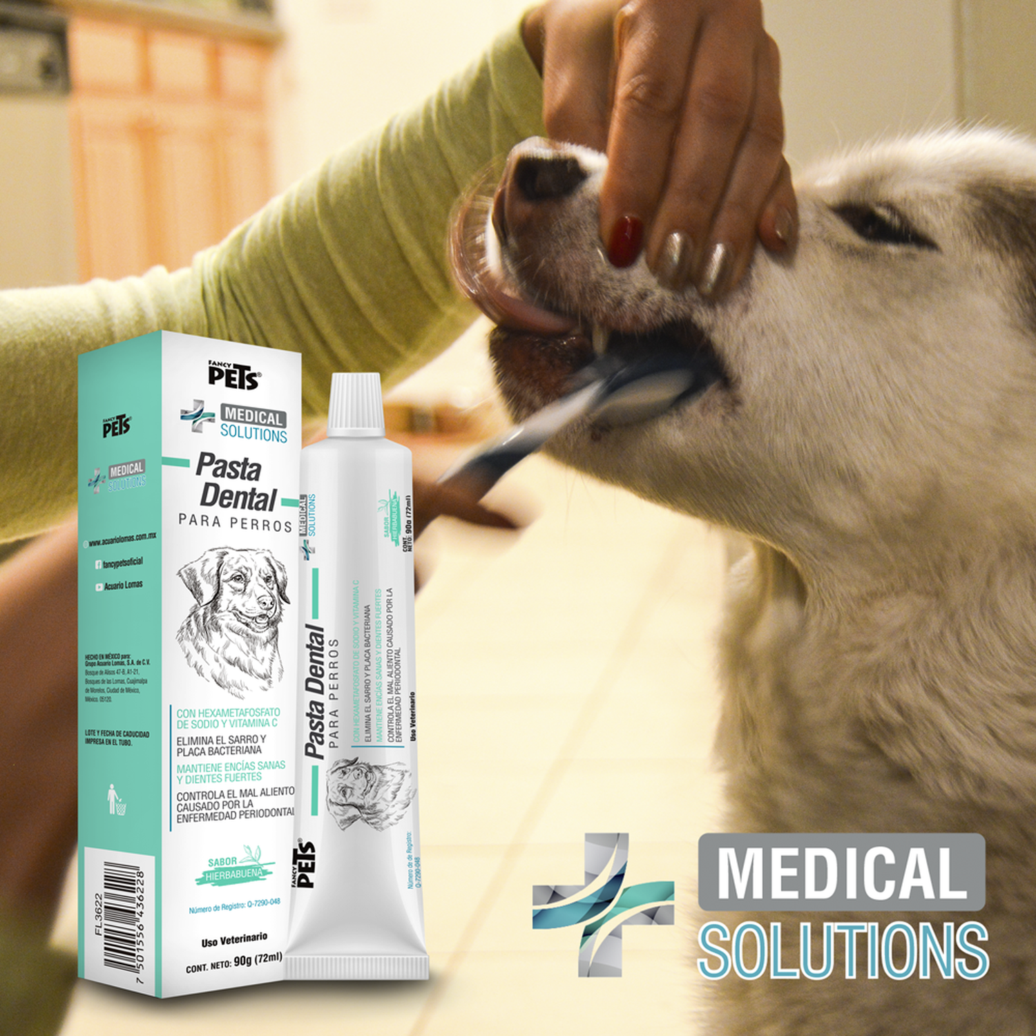 Medical Solutions pastal dental perros 90 g elimina sarro