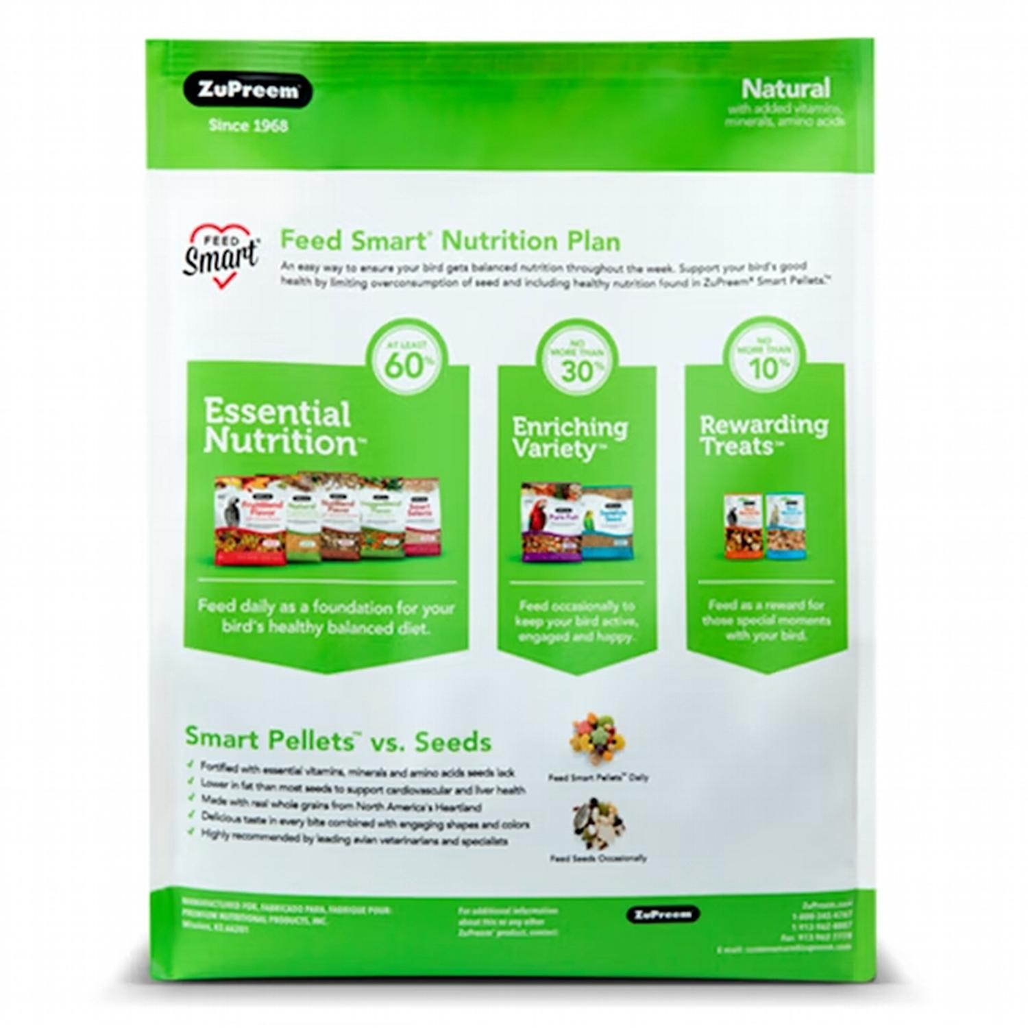 Alimento Zupreem Aves Natural Loro Cacatua Amazona 9.07 kg