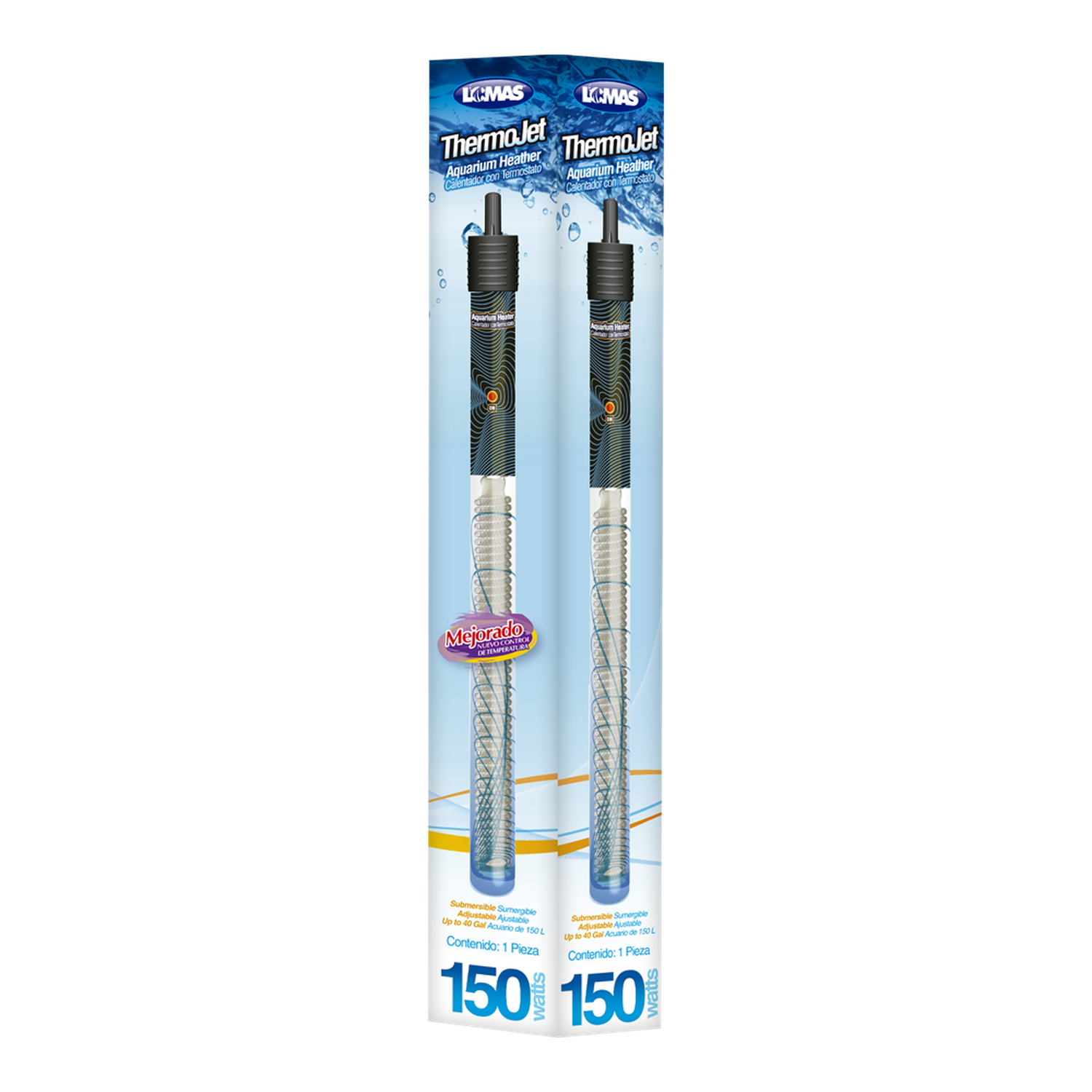 Lomas Calentador peceras acuario Termostato Thermo-Jet 150 W