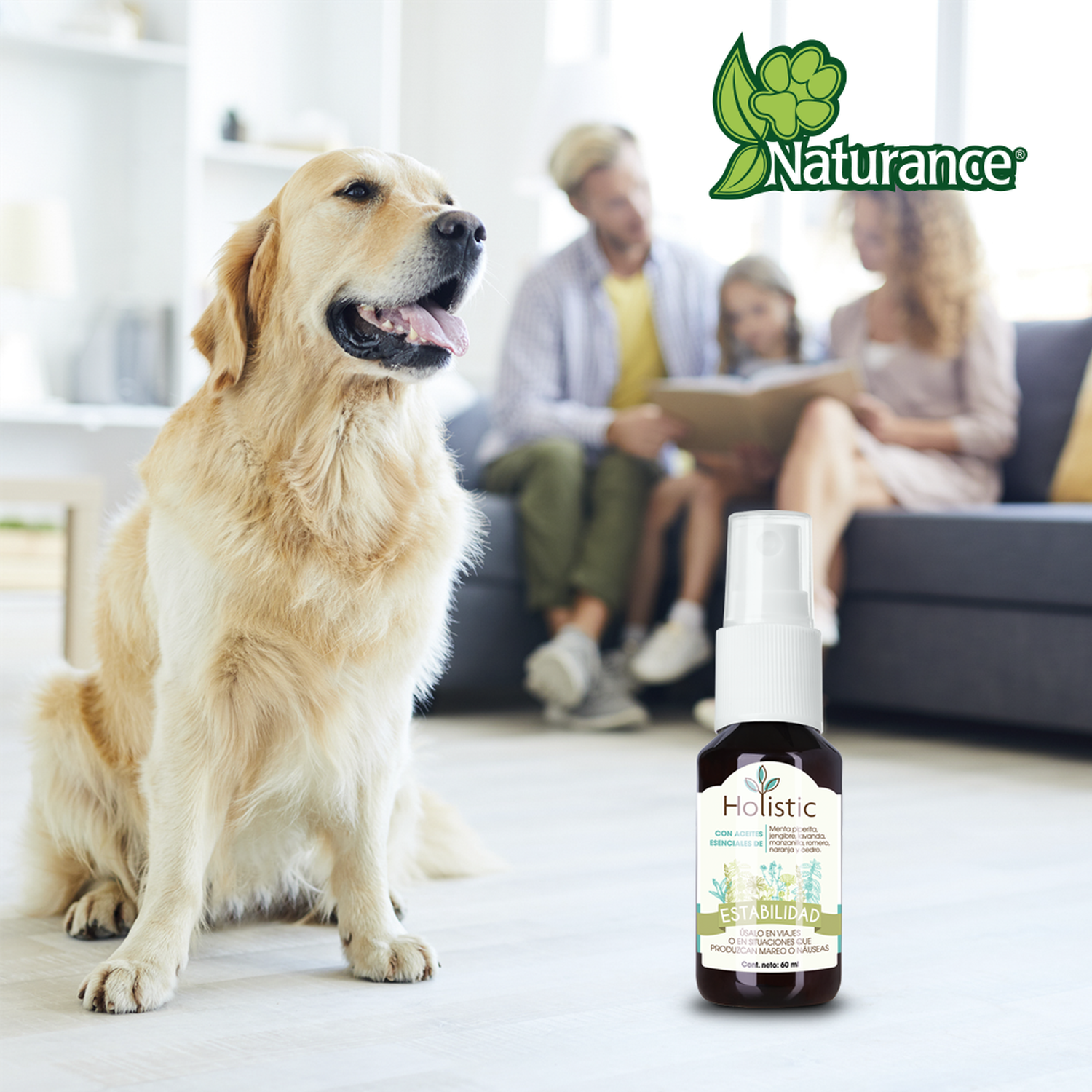 Naturance Holistic Aromatherapy dogs bottle 60ml stability