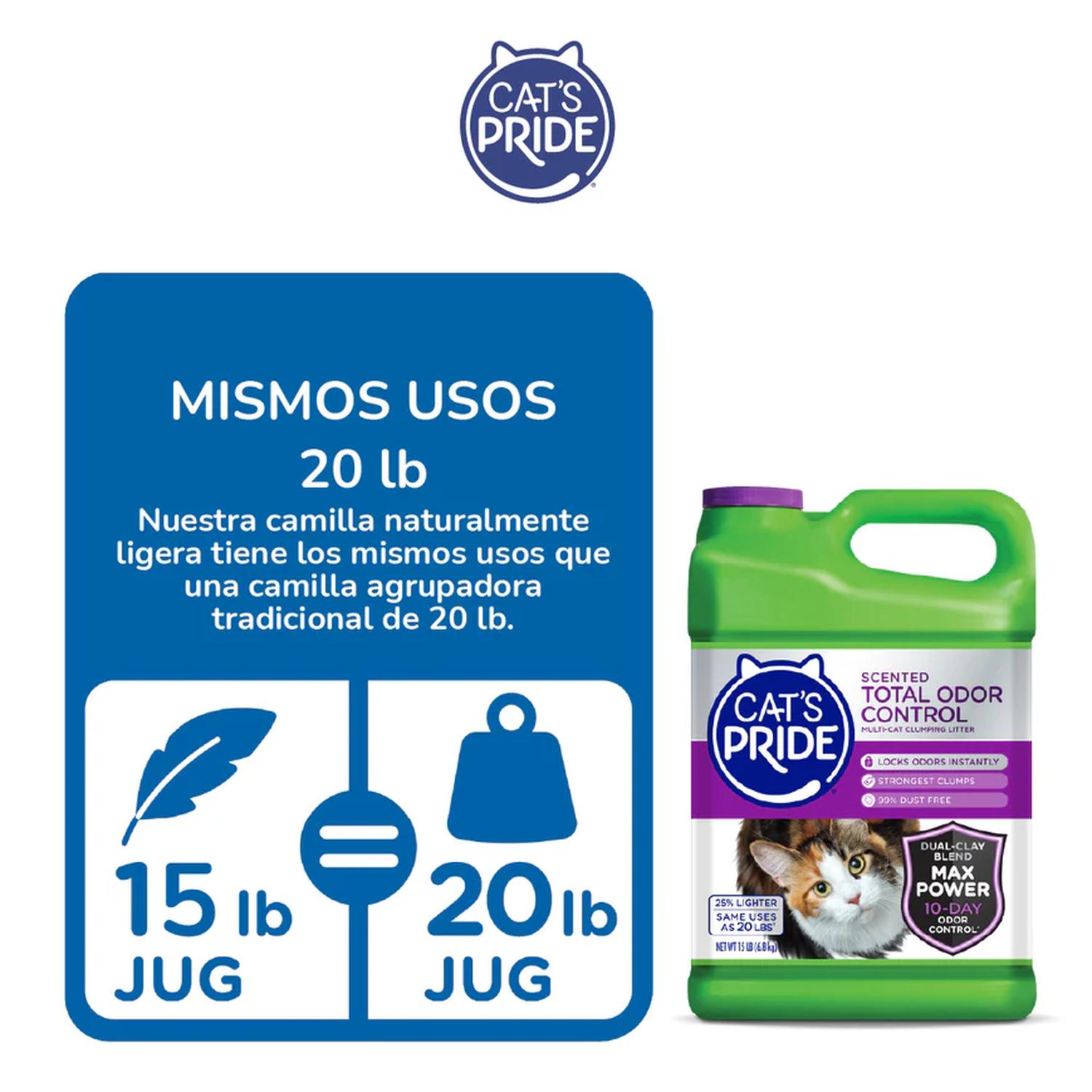 Cat's Pride arena para gato total odor control multi gato | G.Valkyria - imagen 5
