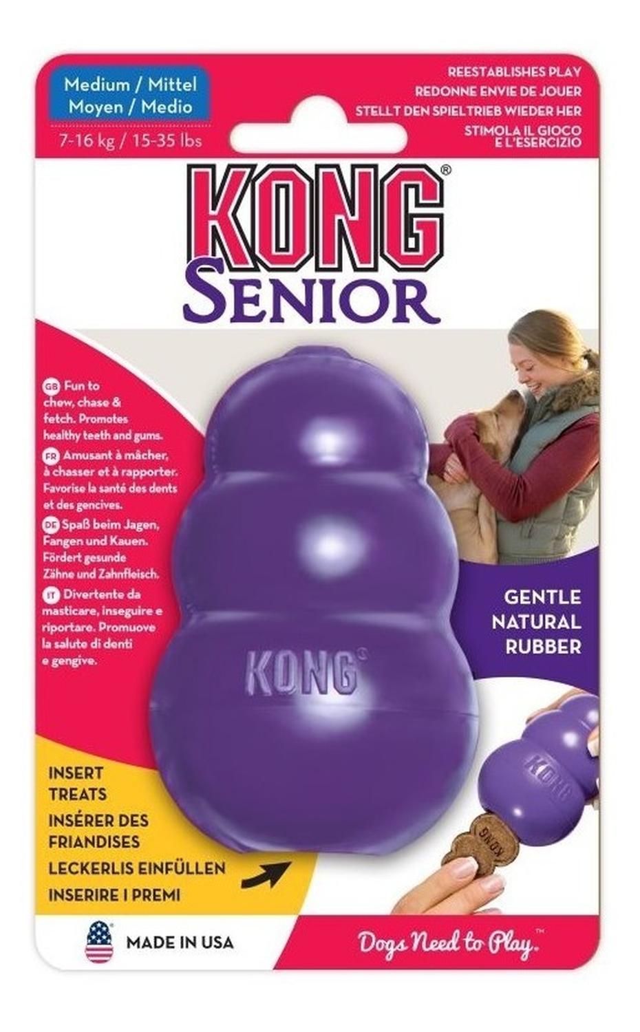 Juguete Para Perros Kong Senior Rellenable Mediano