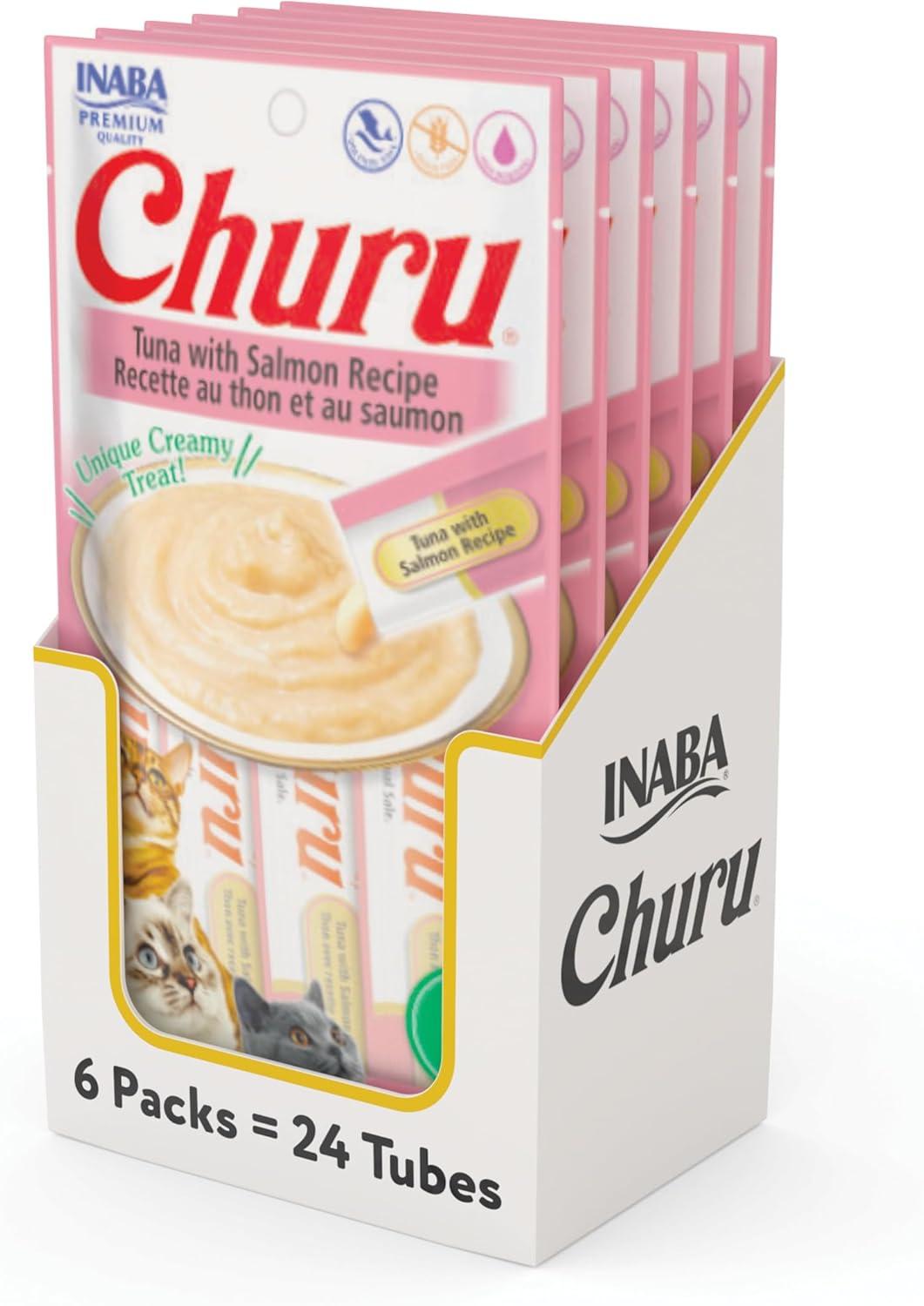 Combo Inaba Churu Atún/Salmón premio gato 24 pzs (tubos) | G.Valkyria - imagen 1