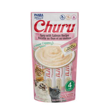Inaba Churu Atún/Salmón Snack Premio Gatos 4 tubos 14gr cu | G.Valkyria - imagen 1