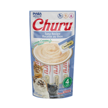 Inaba Churu Atún Snack Premio para Gatos 4 tubos de 14 grs cu | G.Valkyria - imagen 1