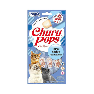 Inaba Churu Pops Atún Snack Premio Cremoso para Gatos 4 tubos | G.Valkyria - imagen 1