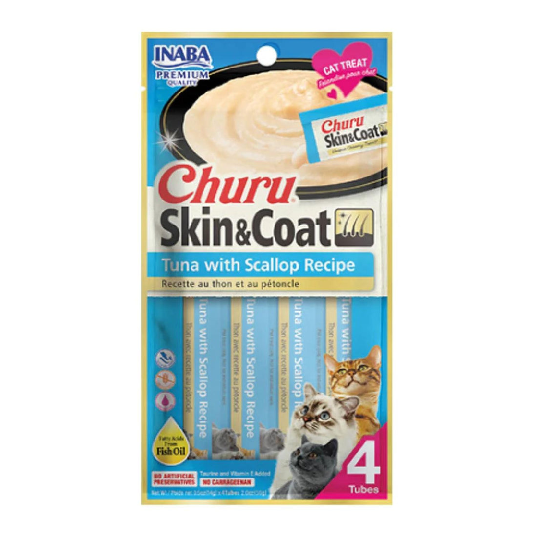 Inaba Churu Skin&Coat Atún Vieira Premio Cremoso para Gatos | G.Valkyria - imagen 1