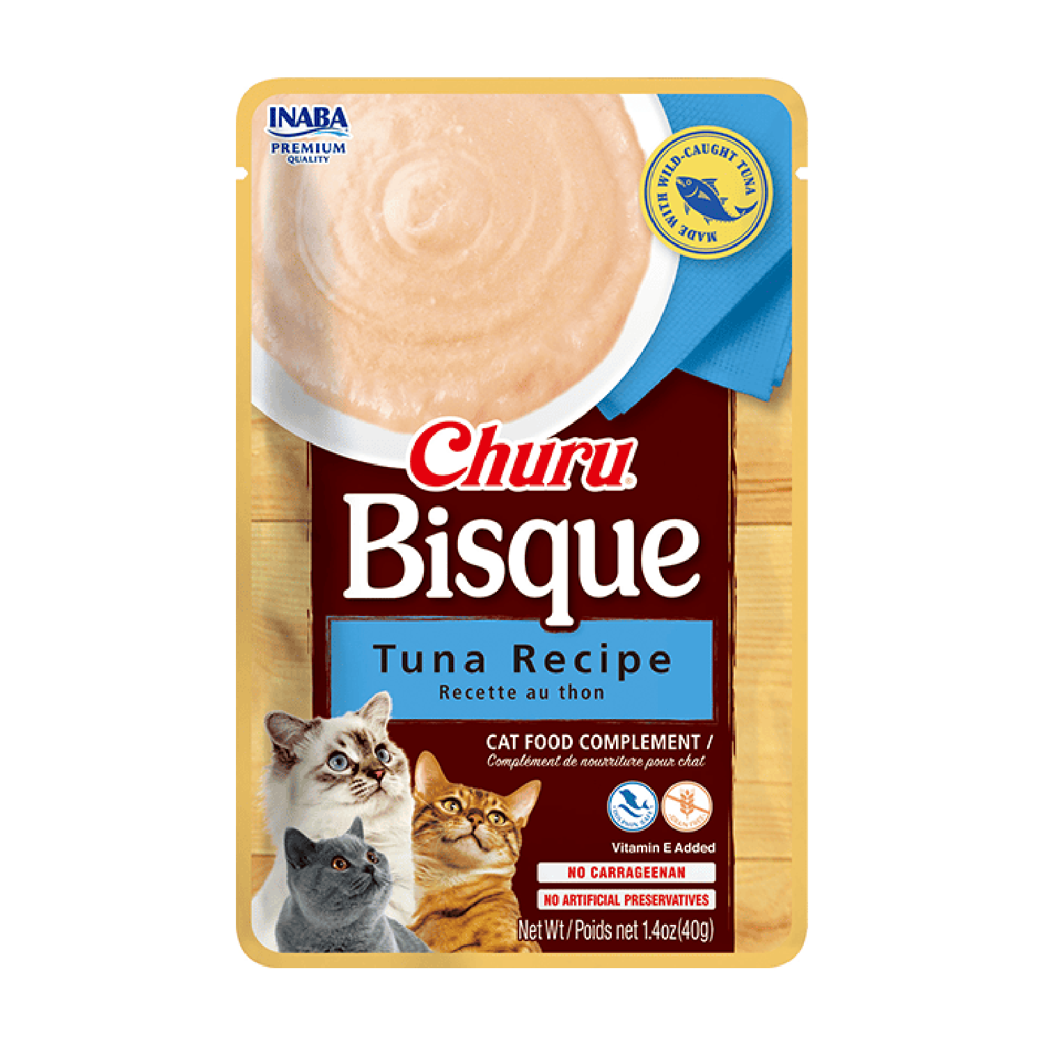 Churu Inaba premio para gatos Bisque receta Tuna 1 sobre 40g | G.Valkyria - imagen 1