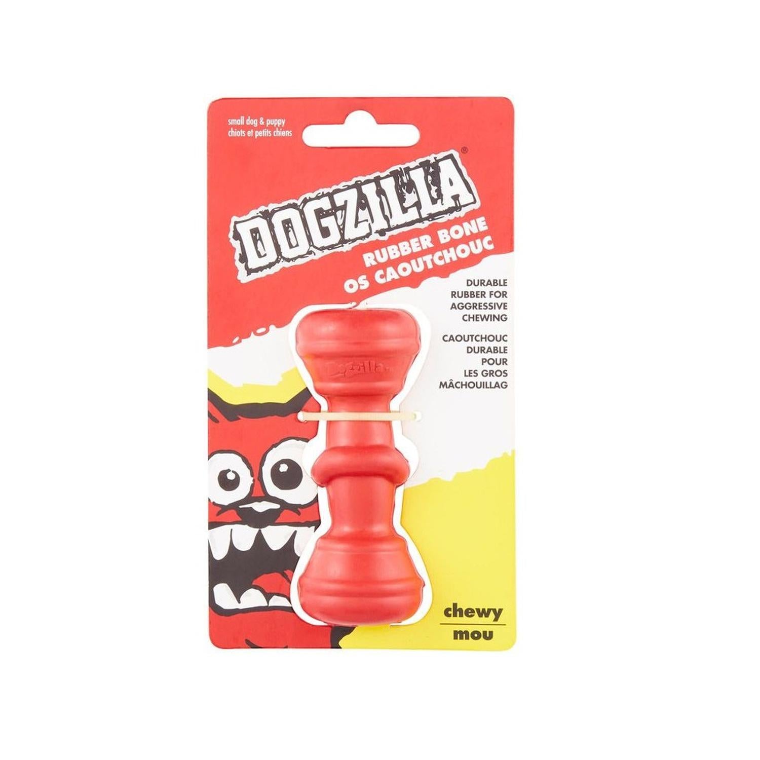 Juguete Para Perro Dogzilla Rubber Bone Para Premios