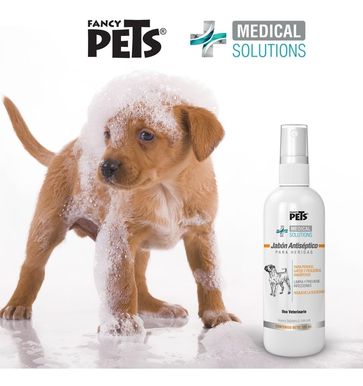 MS Jabón Antiséptico Para Heridas E Infecciones Mascotas