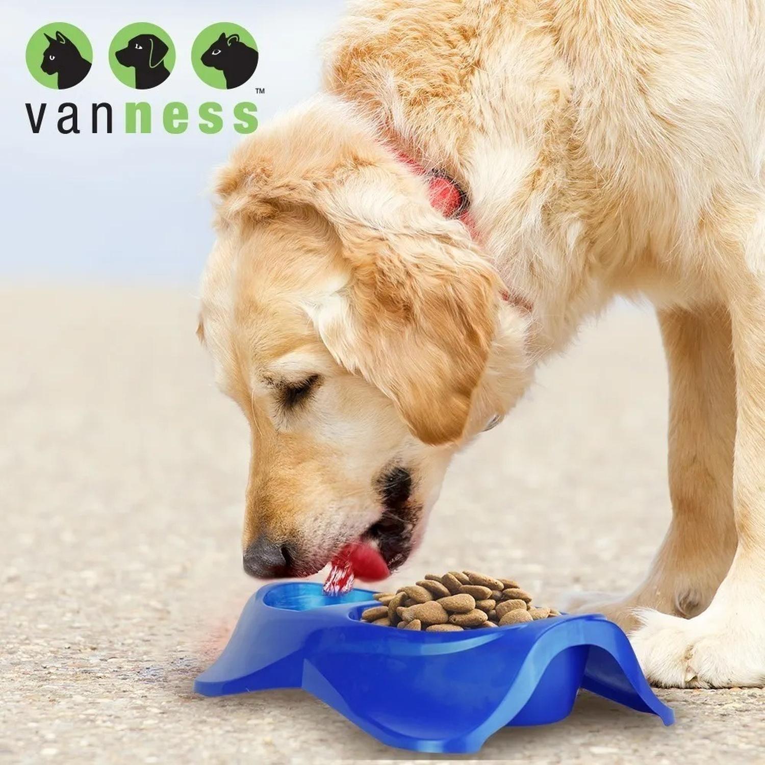 Double Dish 16 Oz For Dogs and Cats Medium Van Ness