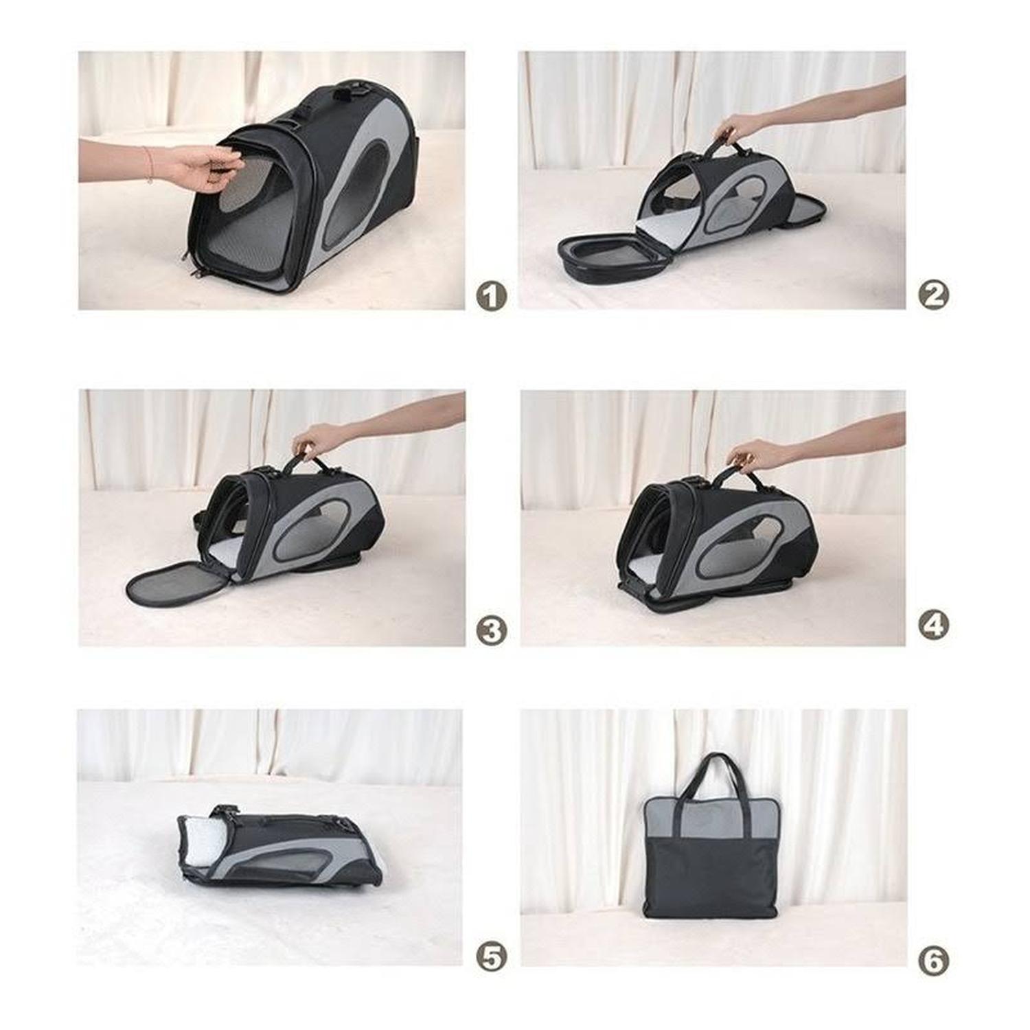 Fancy Pets Transportadora Tela Puerta Amplia Ch Gato Y Perro