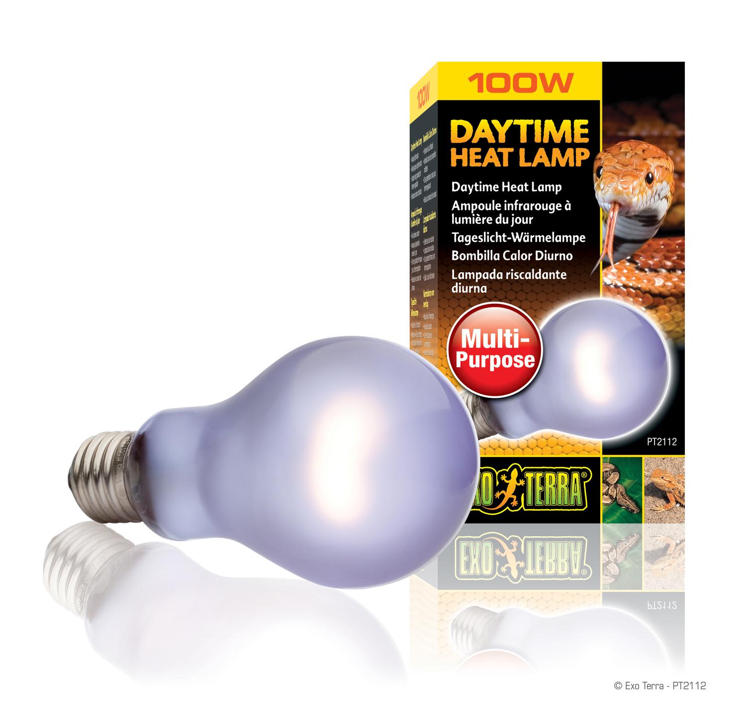 Exo-Terra foco Sun Glo 100w luz día pogona serpiente tortuga