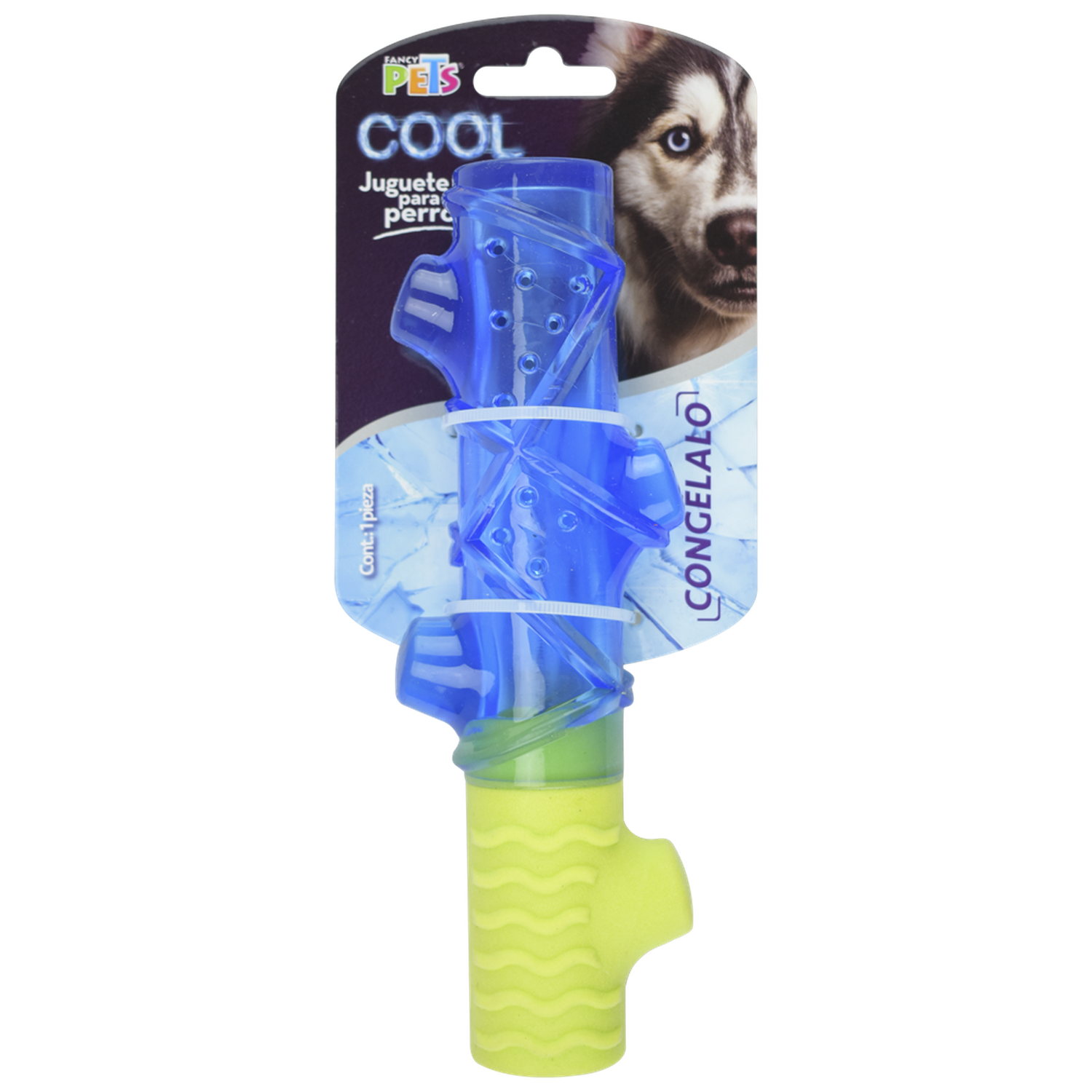 Juguete refrescante perro clima caliente congelable tronco cool
