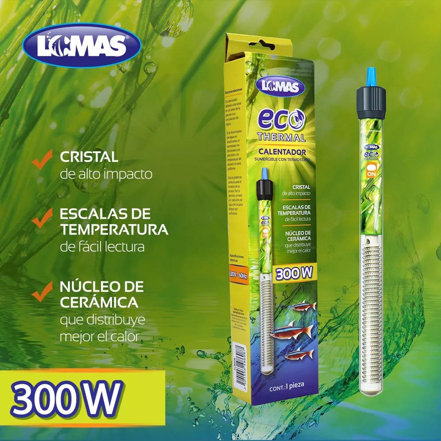 Lomas Calentador termostato sumergible EcoThermal 300w acuario