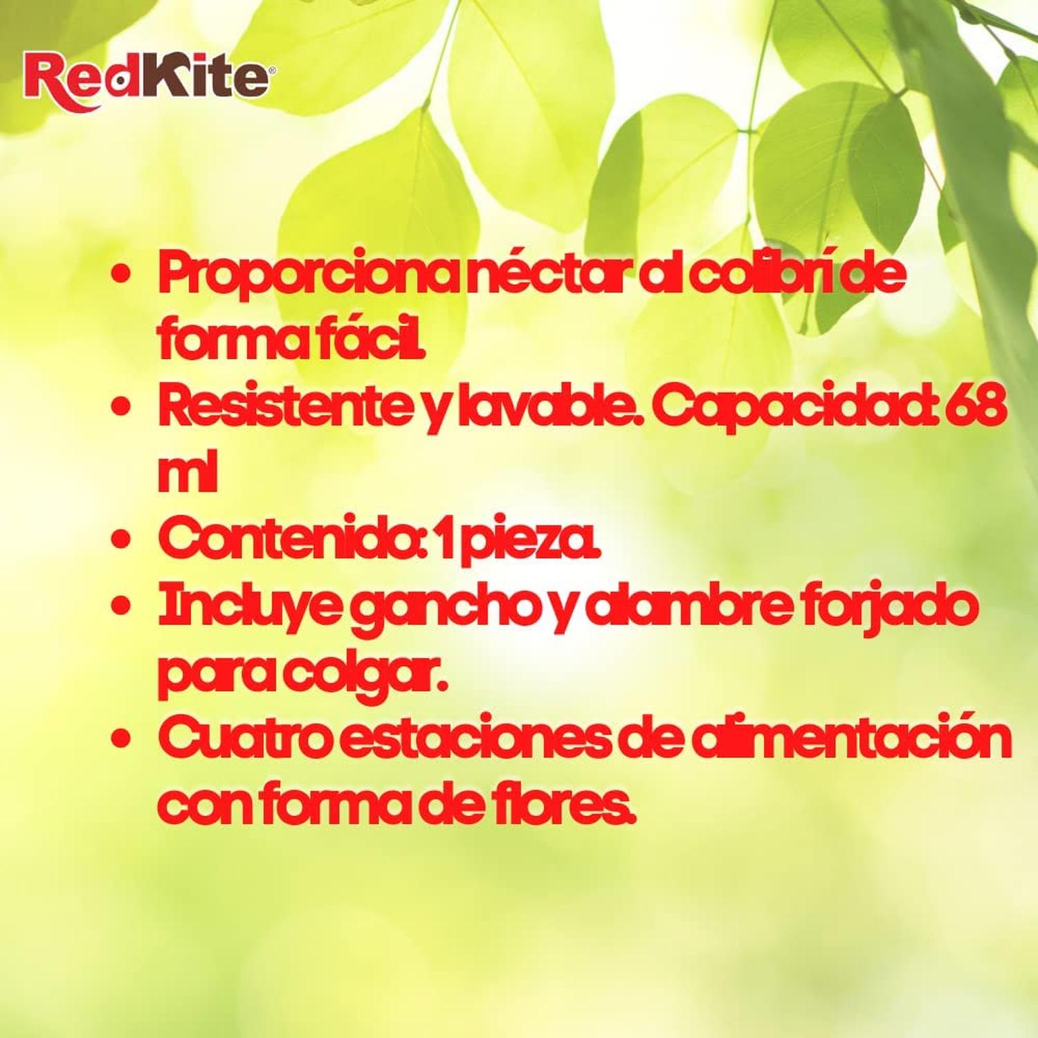 Redkite Bebedero dispensador Mini Para Colibrí 68 Mililítros