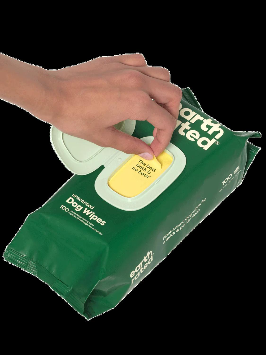 Earth Rated Toallitas Húmedas Perros Hipoalergénicas 100pzs