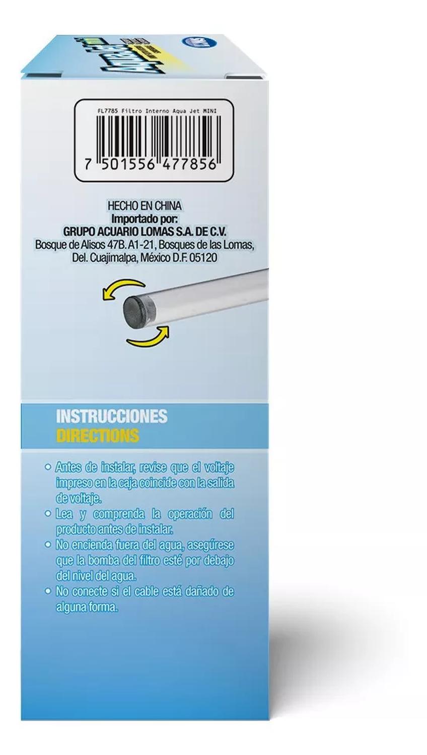 Lomas filtro interno sumergible para acuario Aqua-Jet Mini 25L