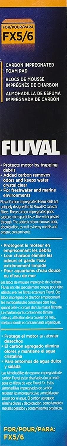 Repuesto Esponjas Carbón Impregnado FLUVAL FX4 FX5 FX6 2 Pza