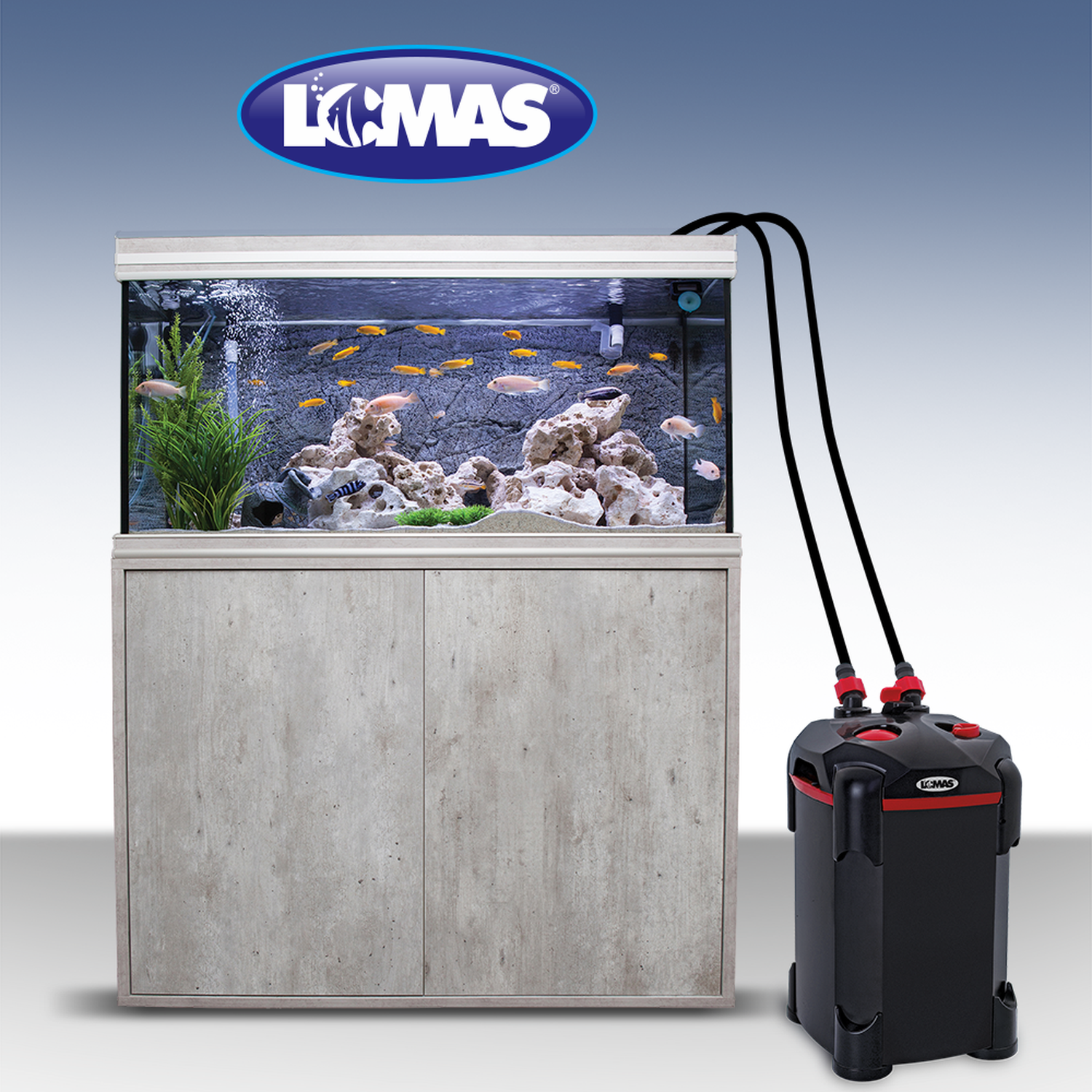 Filtro Canister AquaJet para peces o acuarios 300 litros