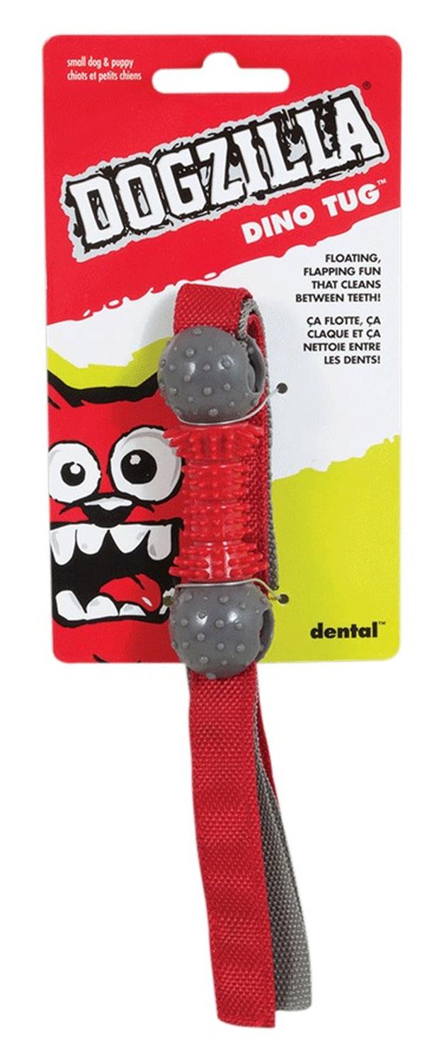 Juguete Para Perro Dogzilla Dino Tug Mediano Flota Y Dental | G.Valkyria - imagen 1