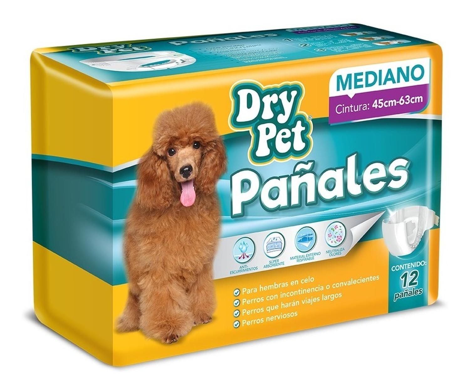 Fancy Pets Pañales Para Perro Tamaño Mediano 12 Pzas de Dry Pet | G.Valkyria - imagen 2